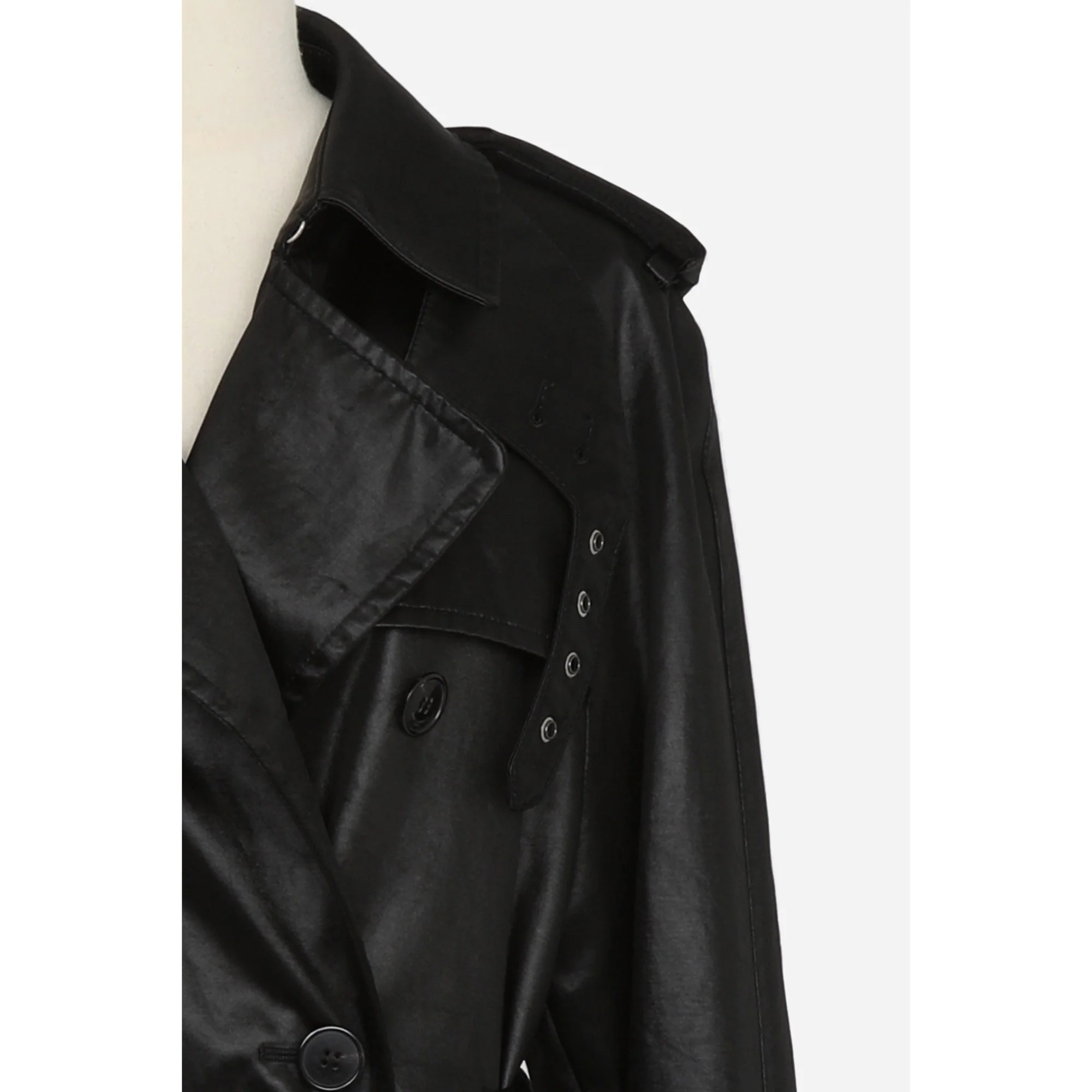 Trench Satin Chintze Lave - Noir - Image 6