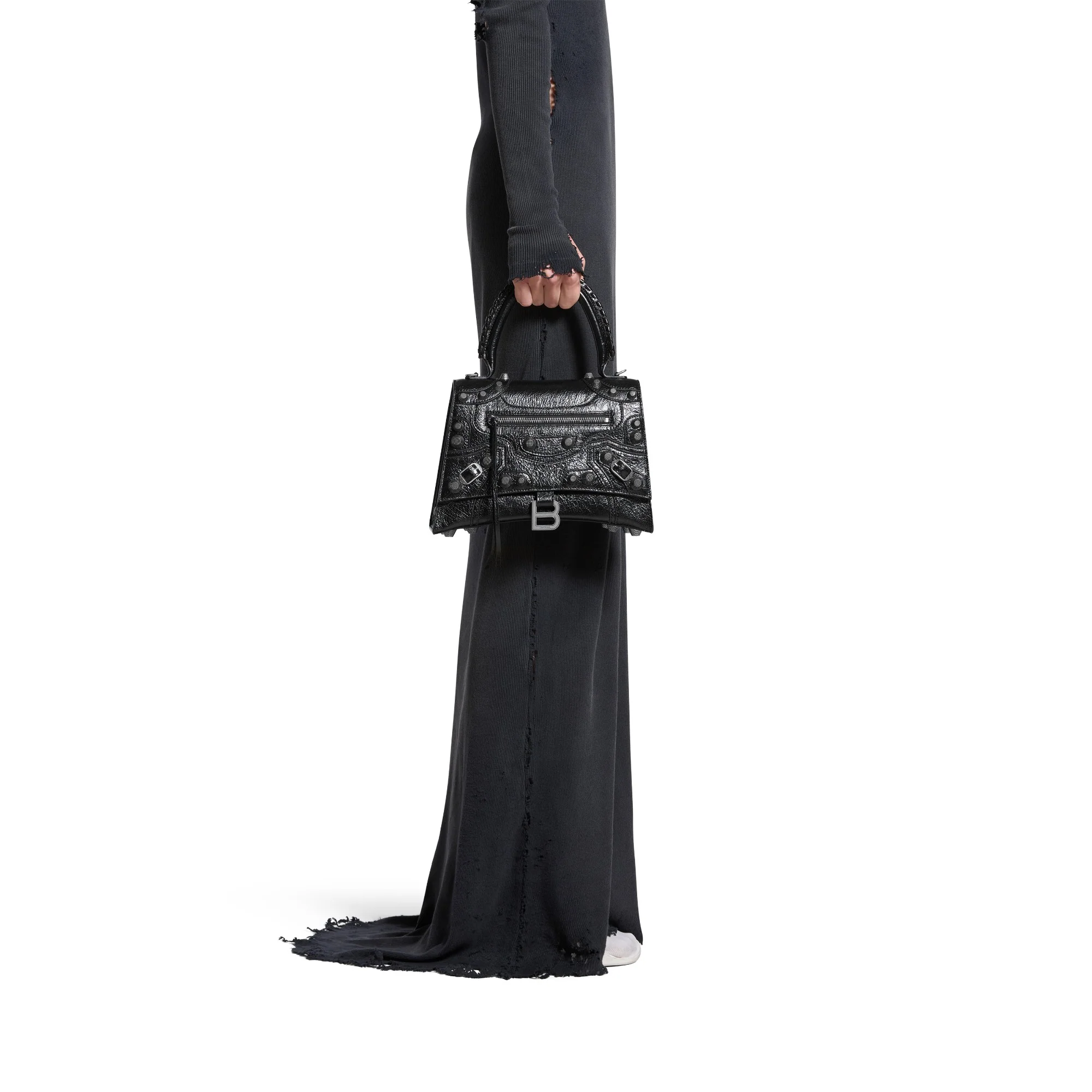 Hourglass X Cagole Top Handl M - Black - Image 3
