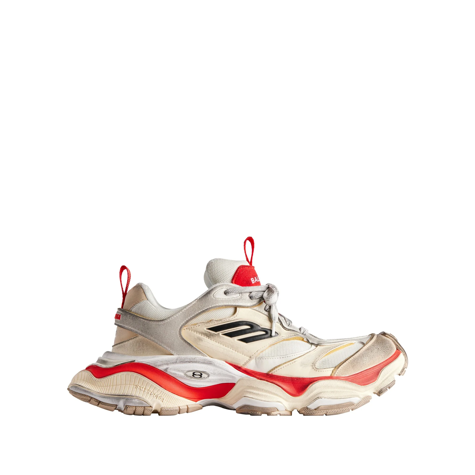 Cargo Suede/Mesh/W - Beige/Grey/Red