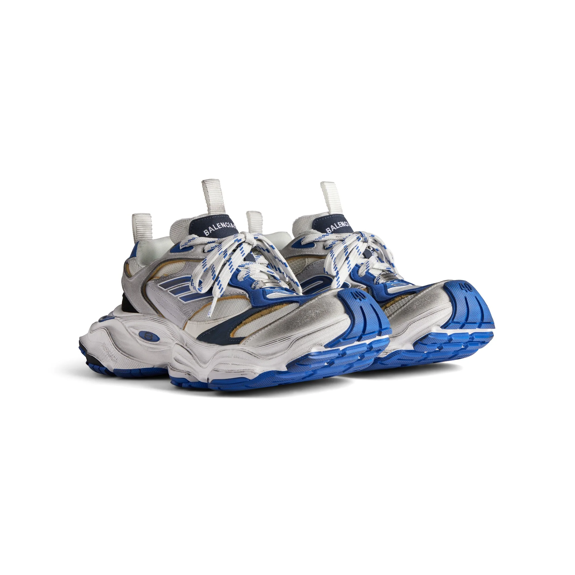 Cargo Suede/Mesh/W - Grey/White/Blue - Image 5