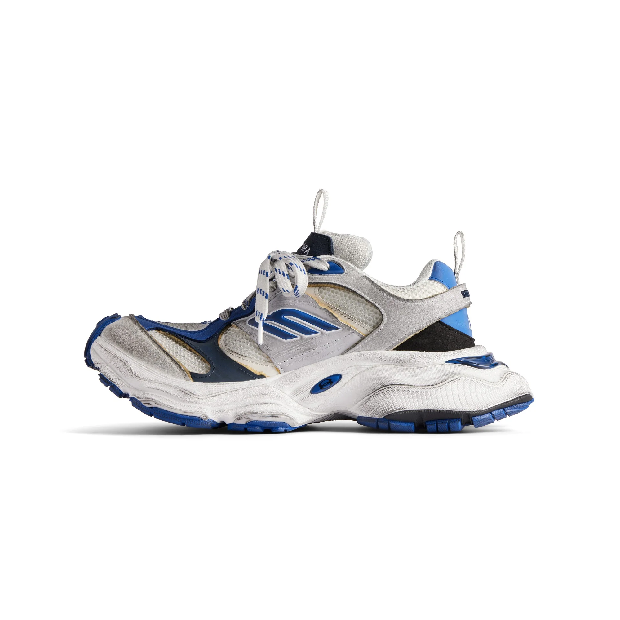 Cargo Suede/Mesh/W - Grey/White/Blue - Image 6