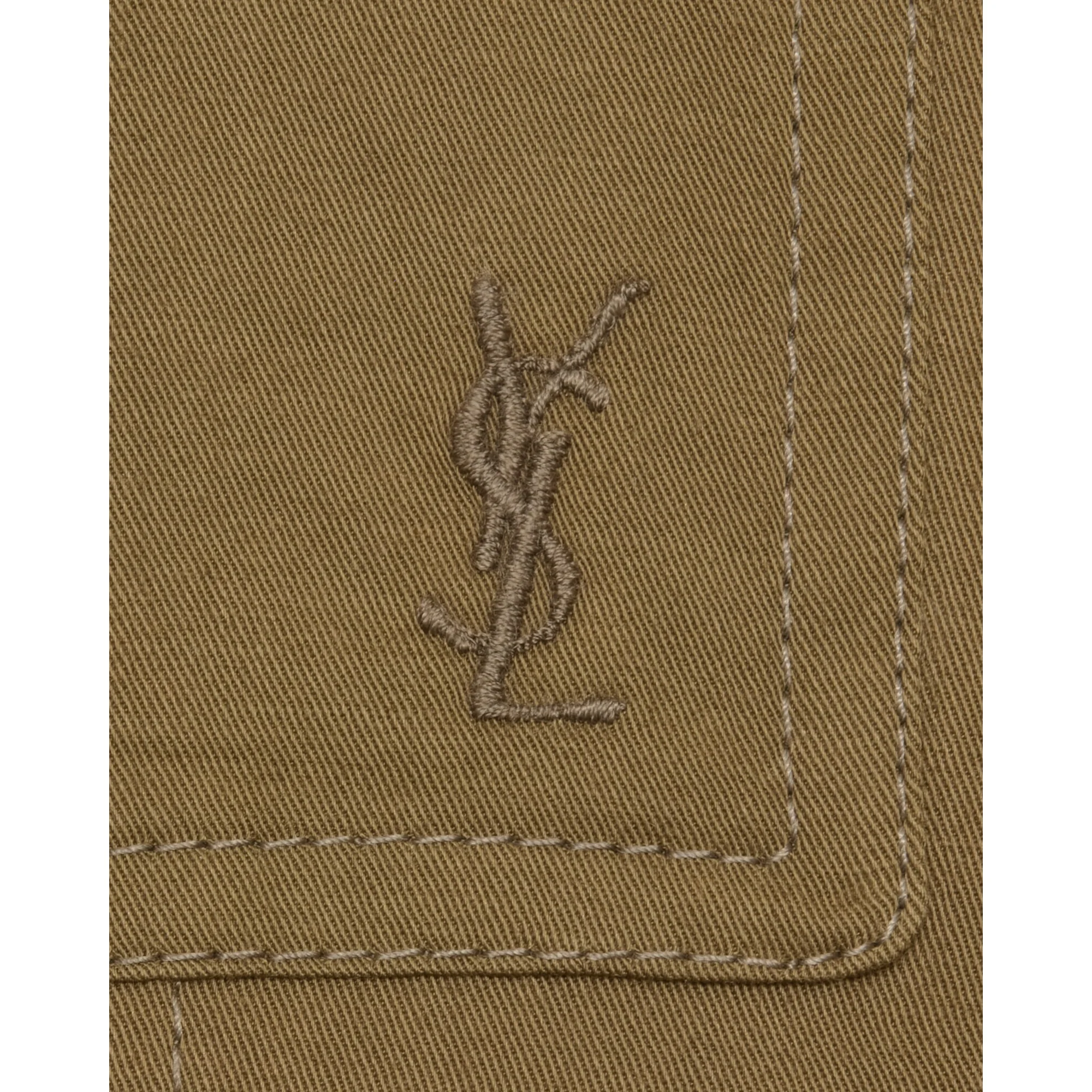 Jupe Cargo Twill Coton Souple - Kaki - Image 6