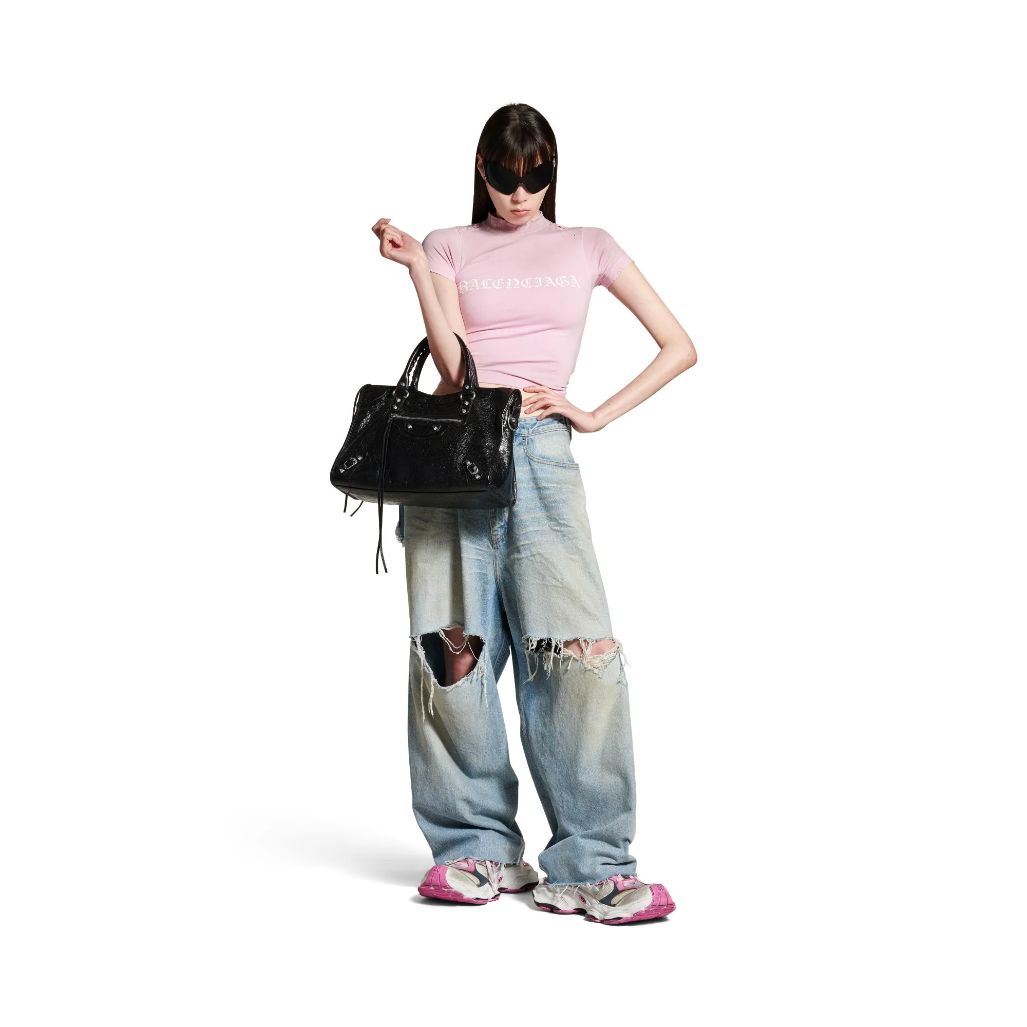 Cargo Reduced Suede/Mesh - Grey/White/Pink - Image 7