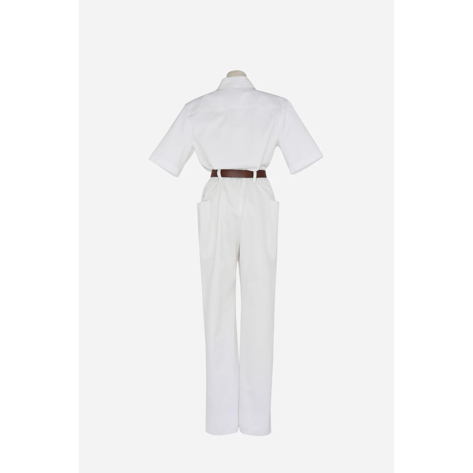 Combinaison Gabardine Coton - Blanc - Image 2