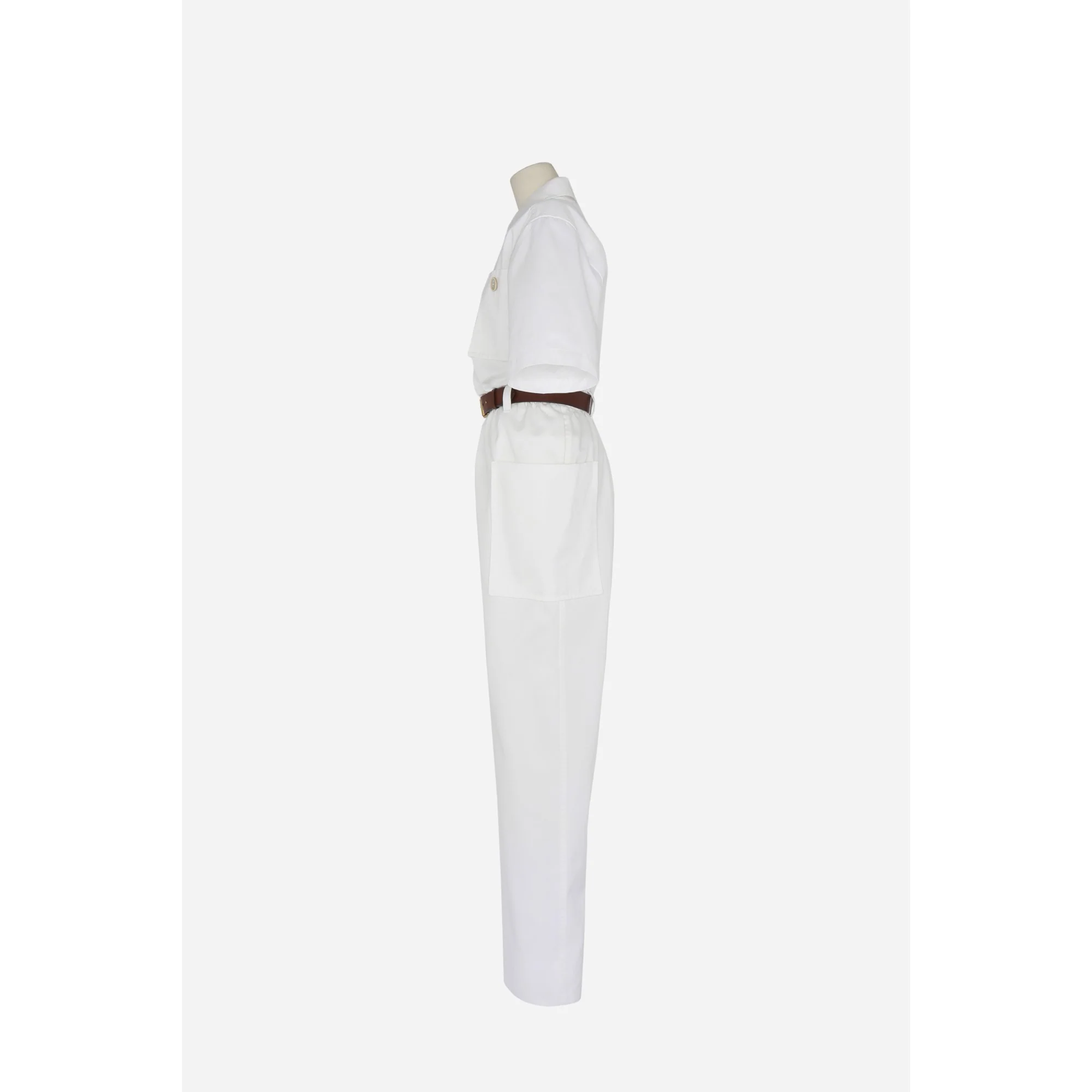 Combinaison Gabardine Coton - Blanc - Image 3