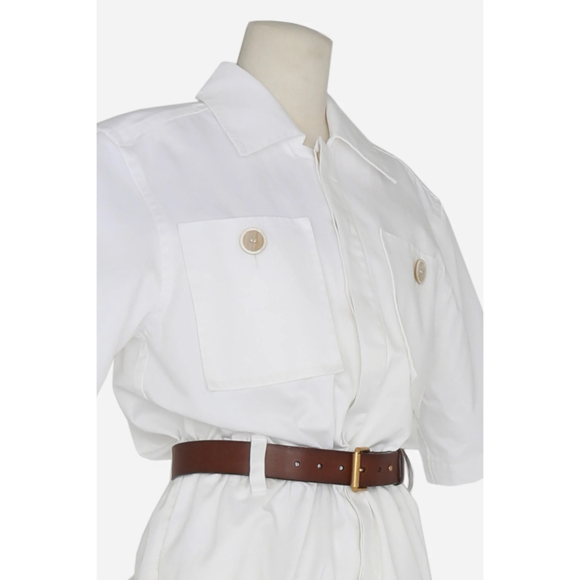 Combinaison Gabardine Coton - Blanc - Image 5