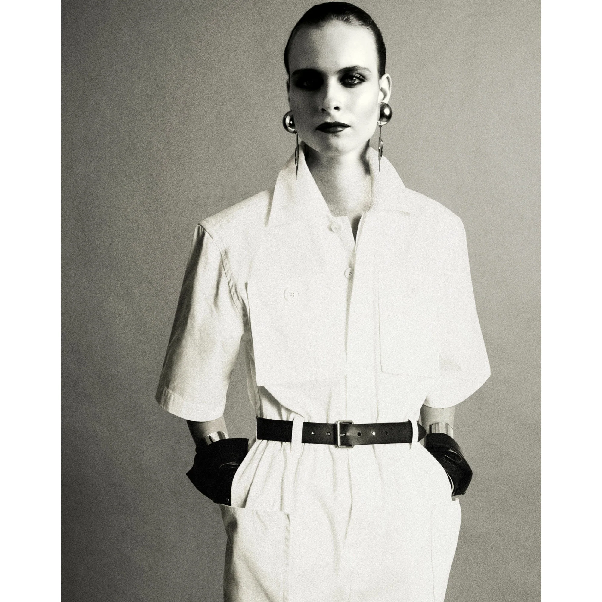 Combinaison Gabardine Coton - Blanc - Image 6