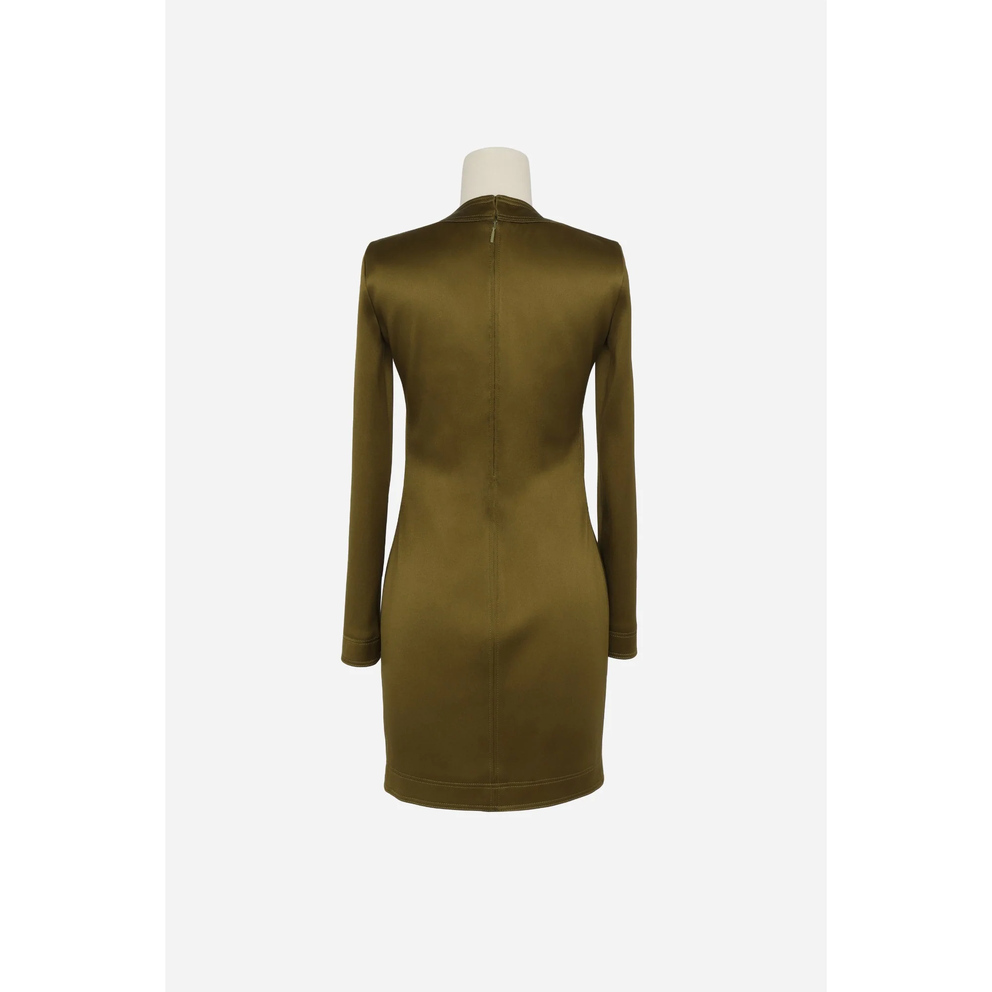 Robe Duchesse Stretch - Vert Kaki - Image 2