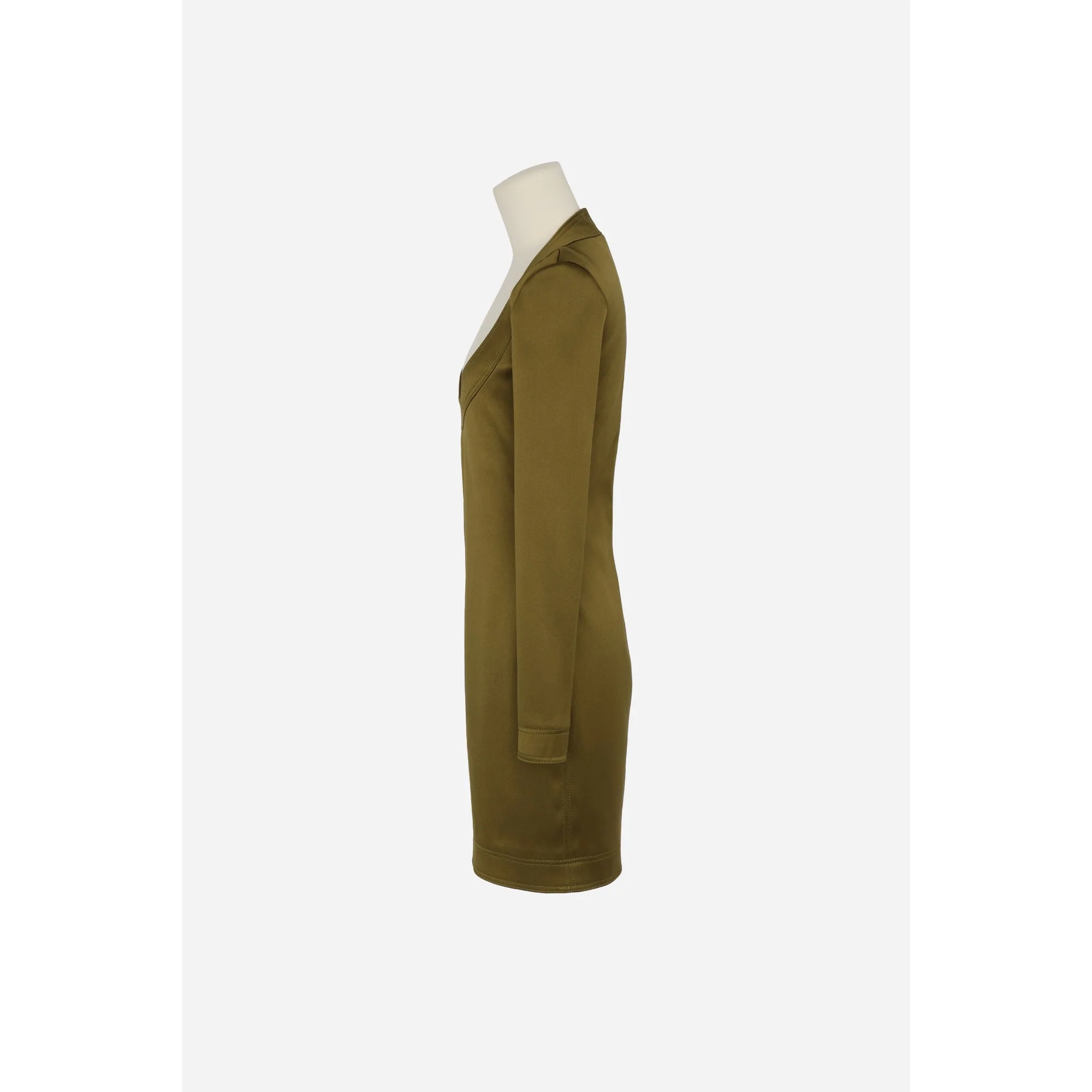 Robe Duchesse Stretch - Vert Kaki - Image 3