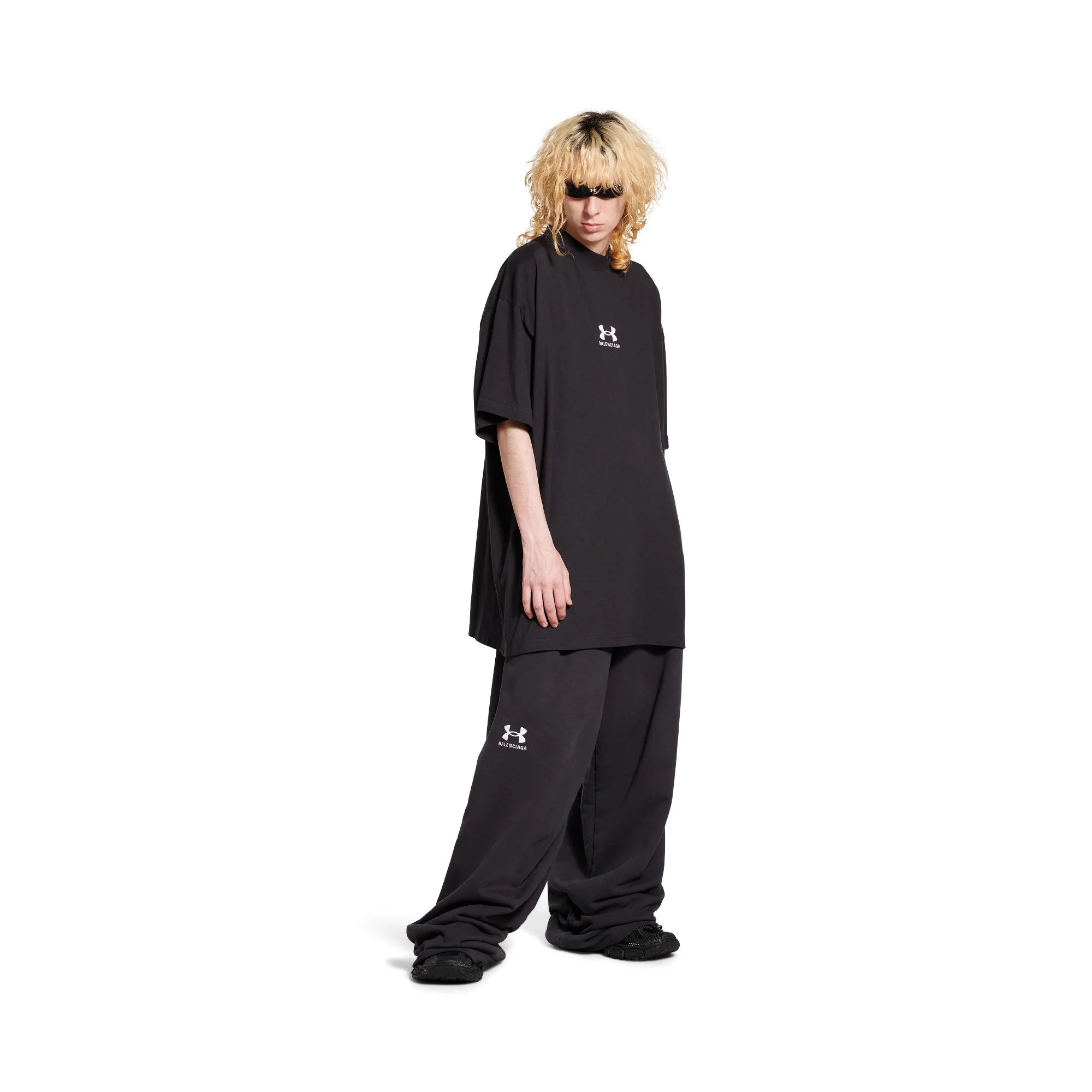 Under Armour Oversized T-Shirt - Washed Black/White - Image 5