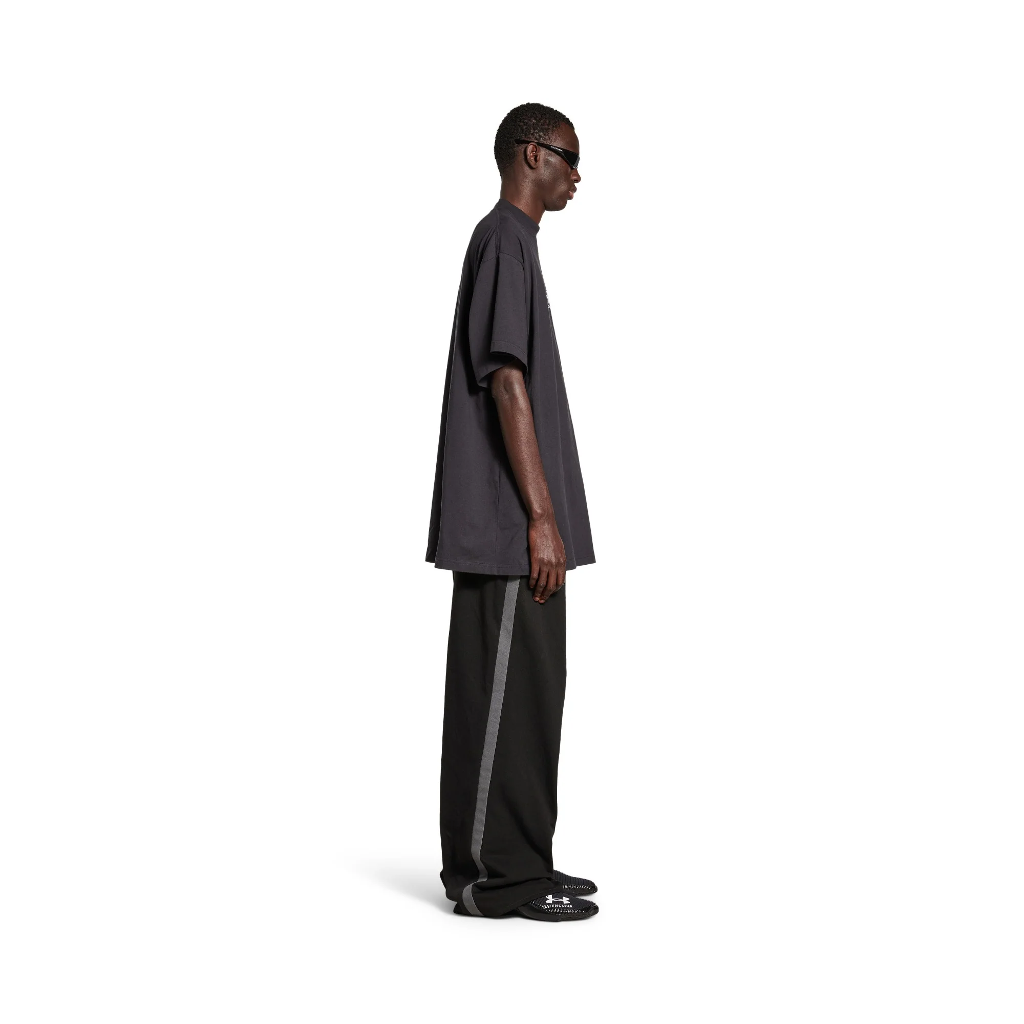 Under Armour Oversized T-Shirt - Washed Black/White - Image 7