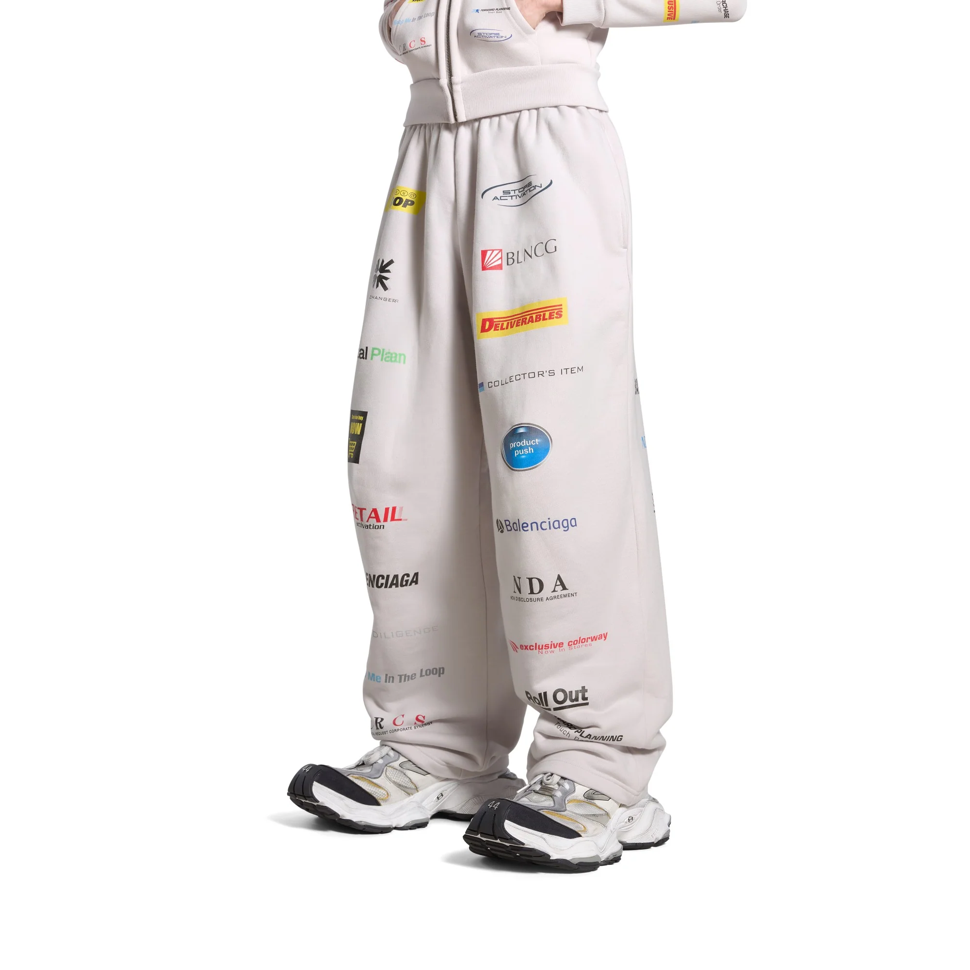 Baggy Sweatpants - Off White - Image 3