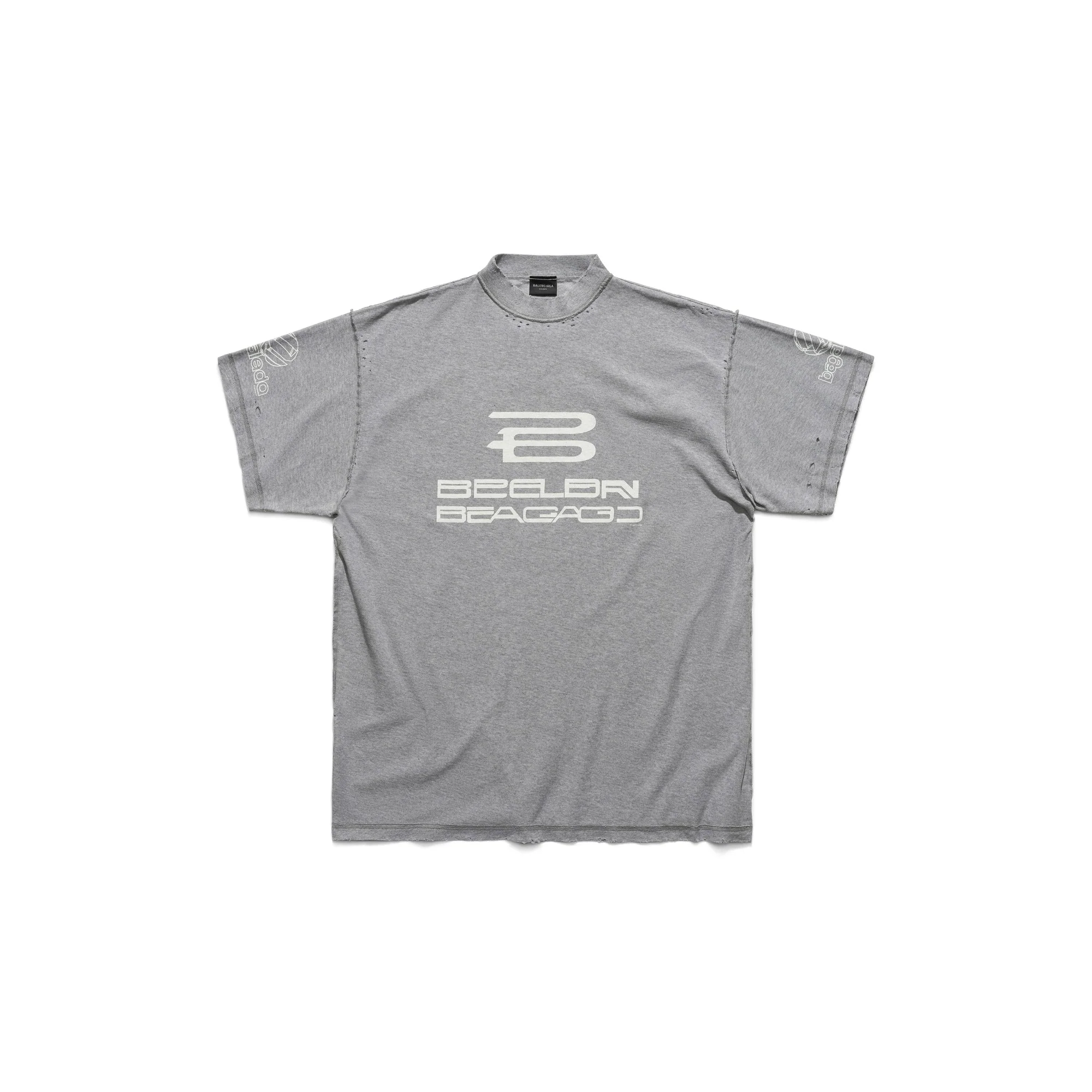 Inside Out T-Shirt - Heather Grey/White