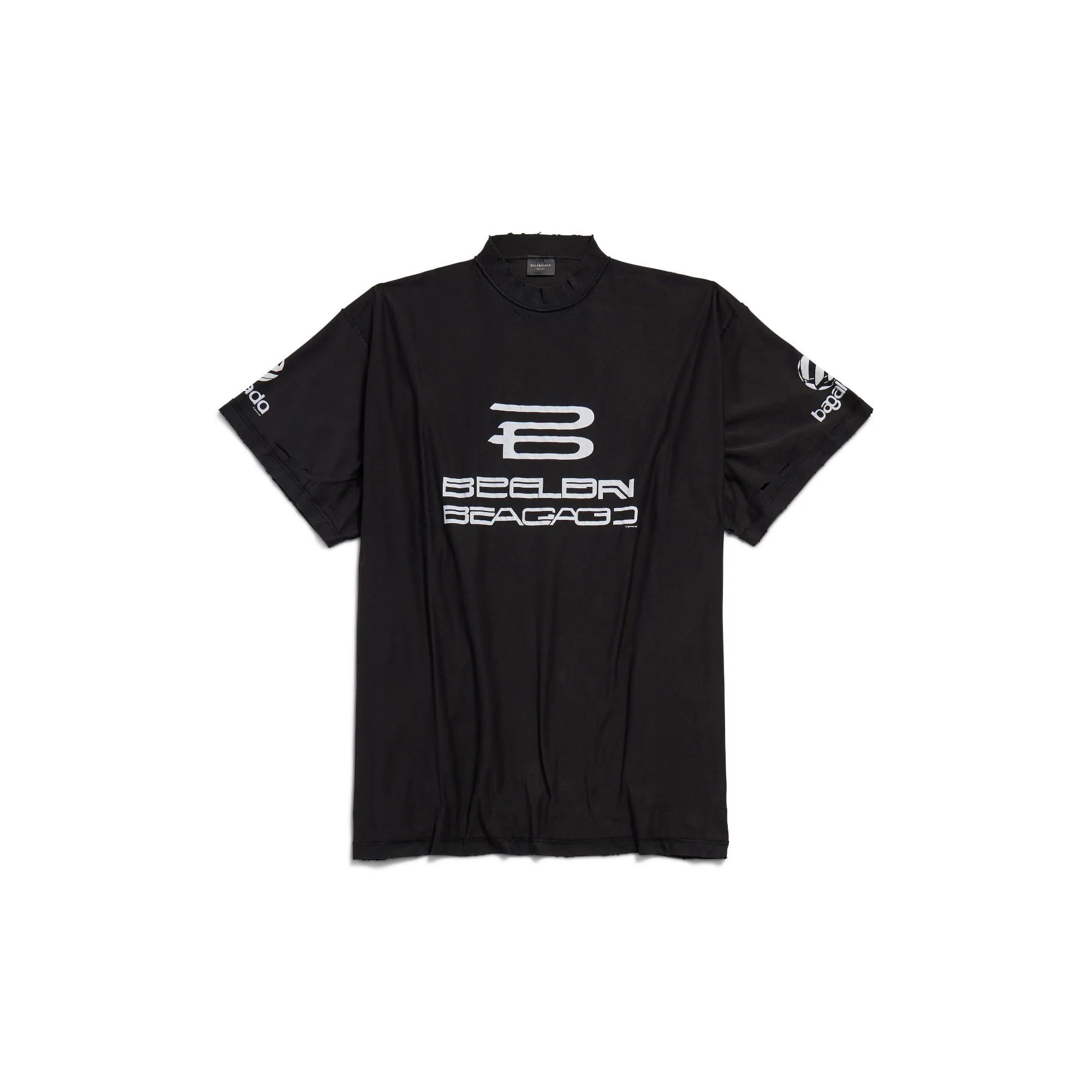 Inside Out T-Shirt - Faded Black/White