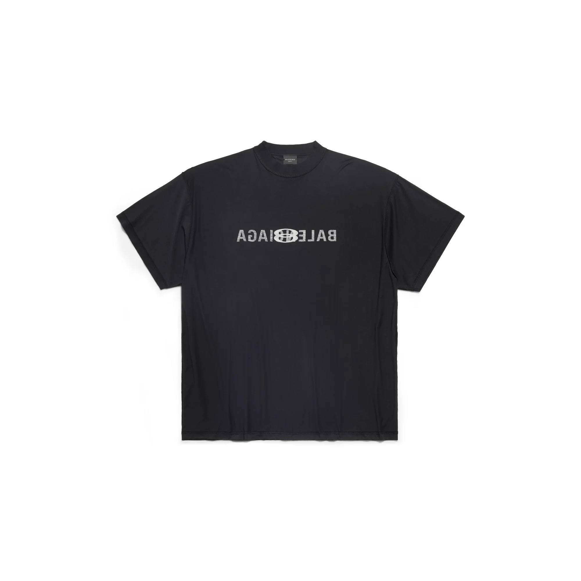 Inside Out T-Shirt - Faded Black/White