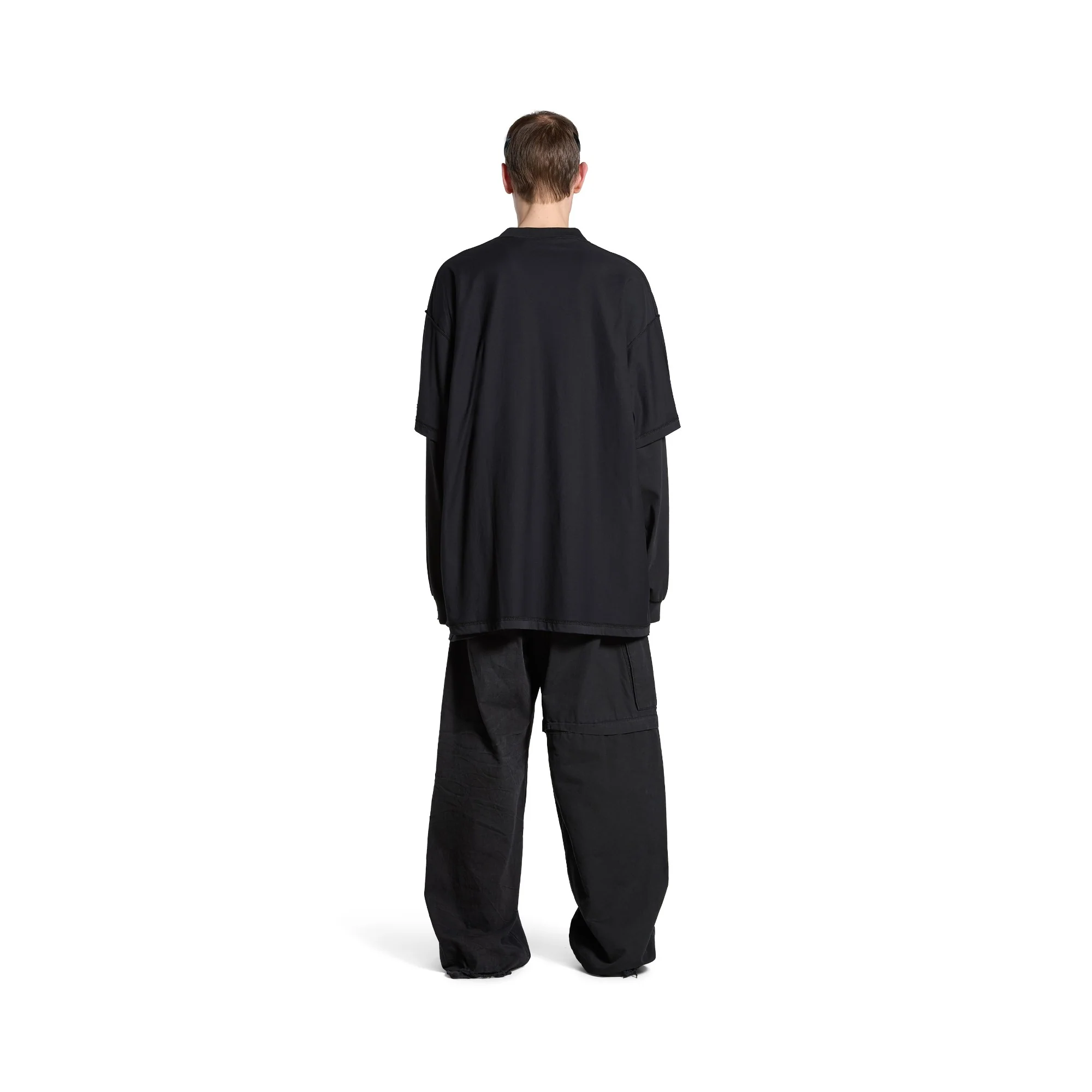 Inside Out T-Shirt - Faded Black/White - Image 5