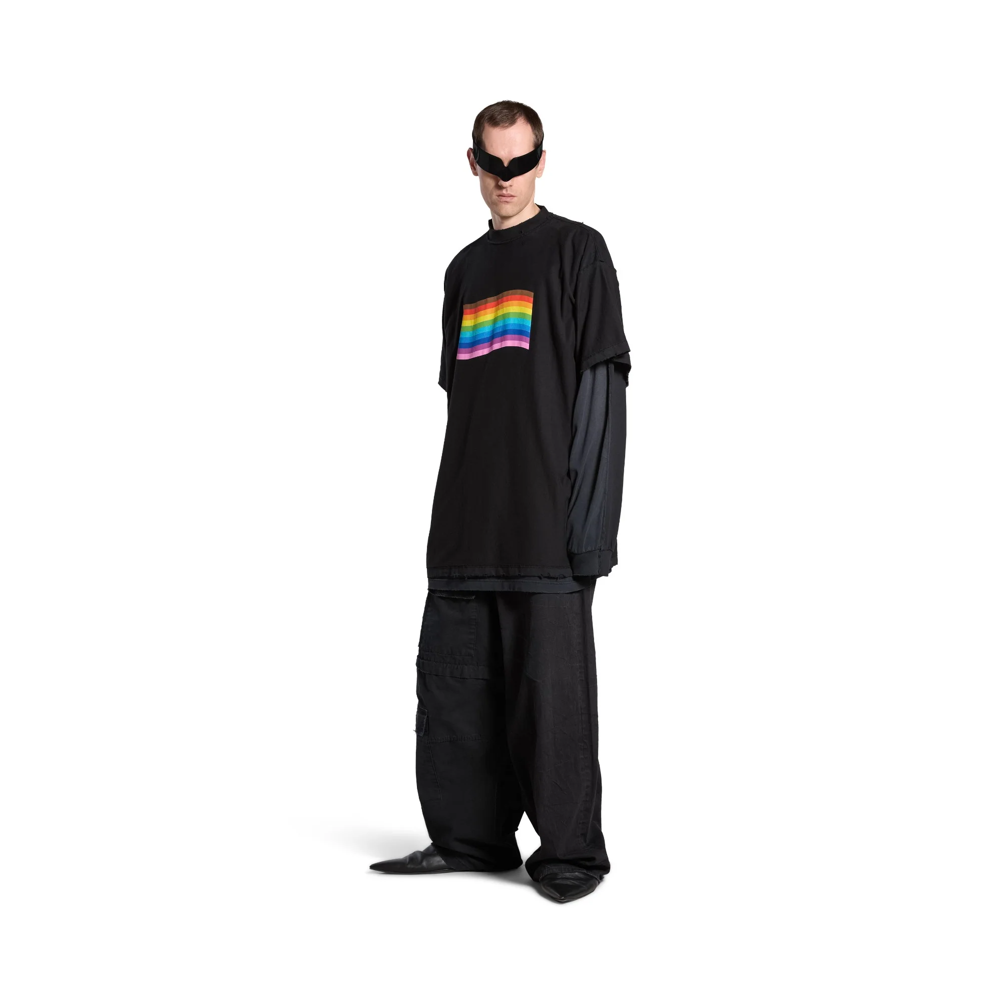 Inside Out T-Shirt - Faded Black - Image 5