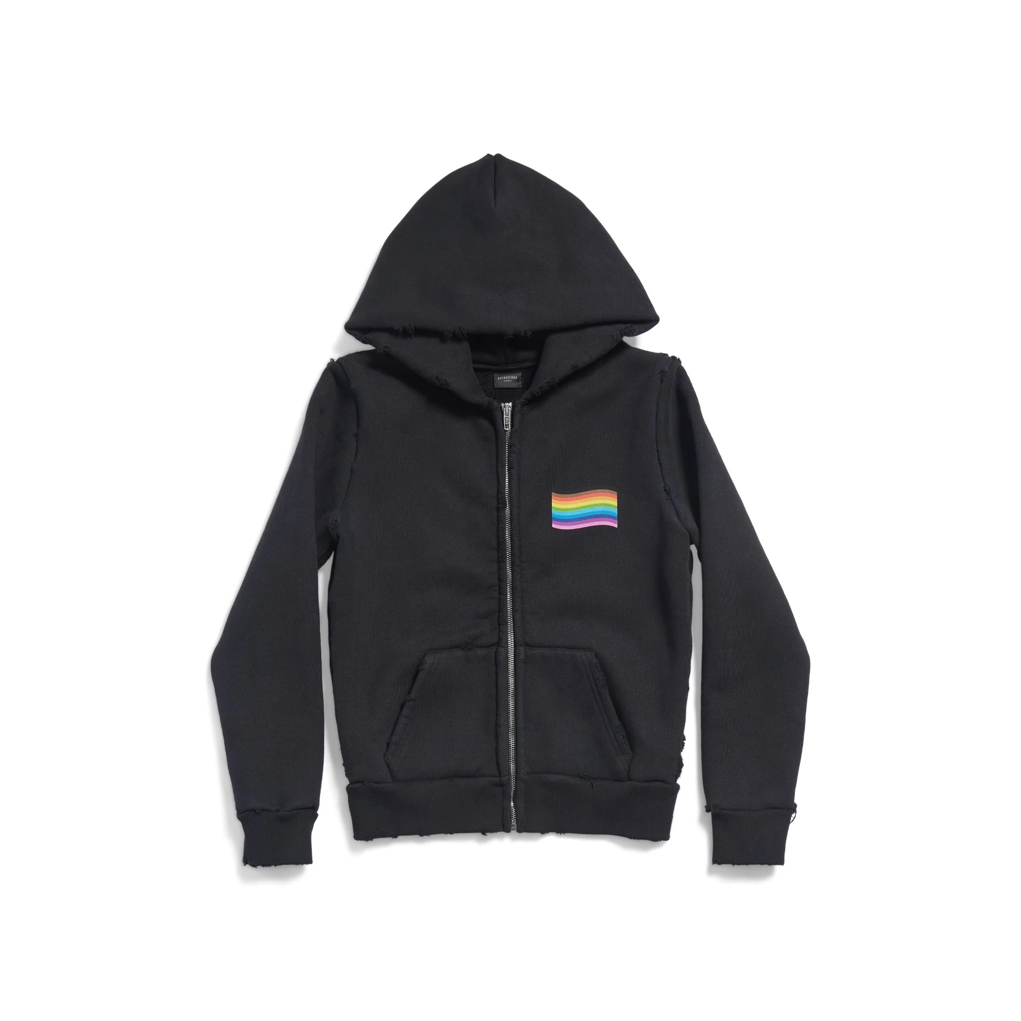 Small Zip-Up Hoodie - Faded Black
