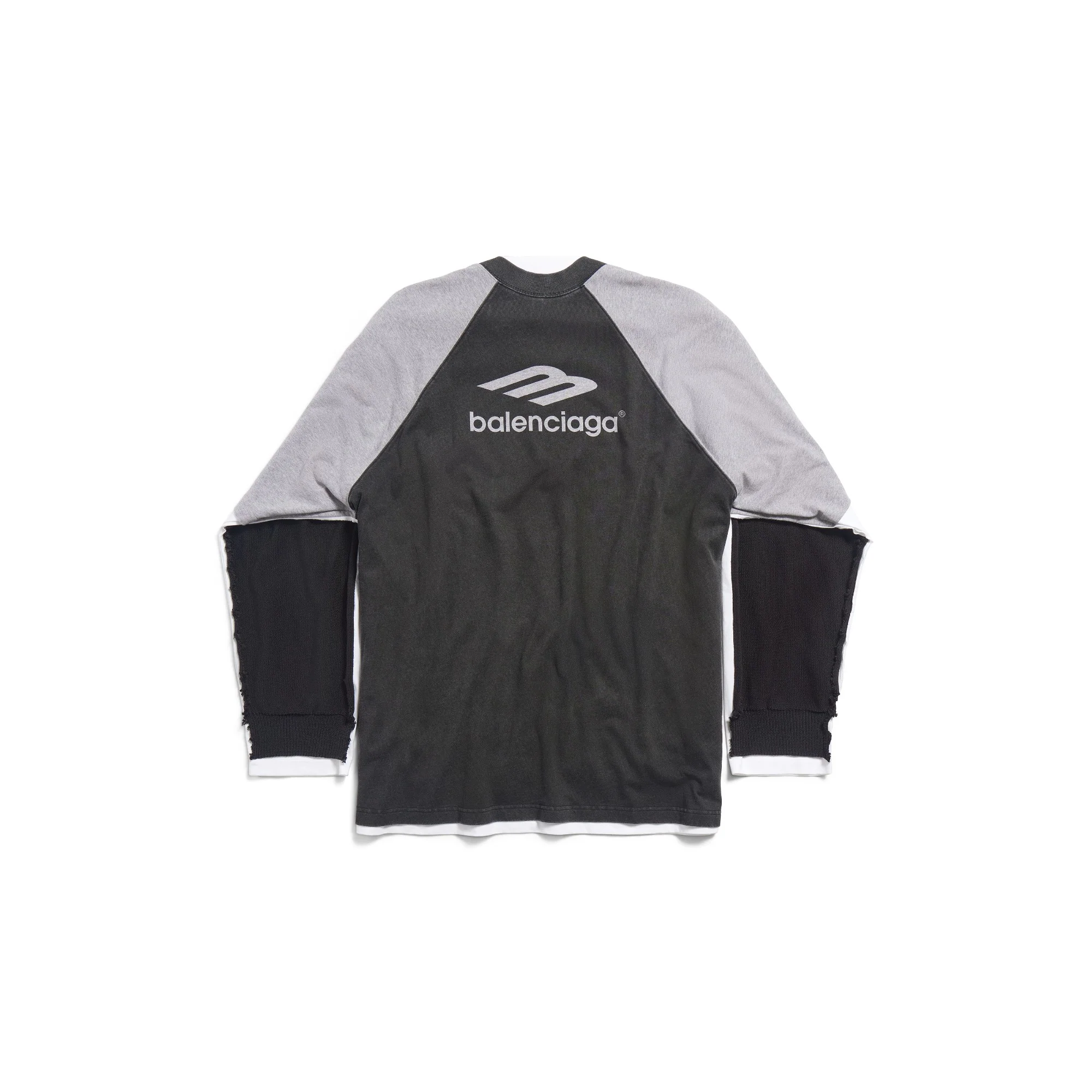 Hybrid Large Sweater - Black/White/Grey - Image 2