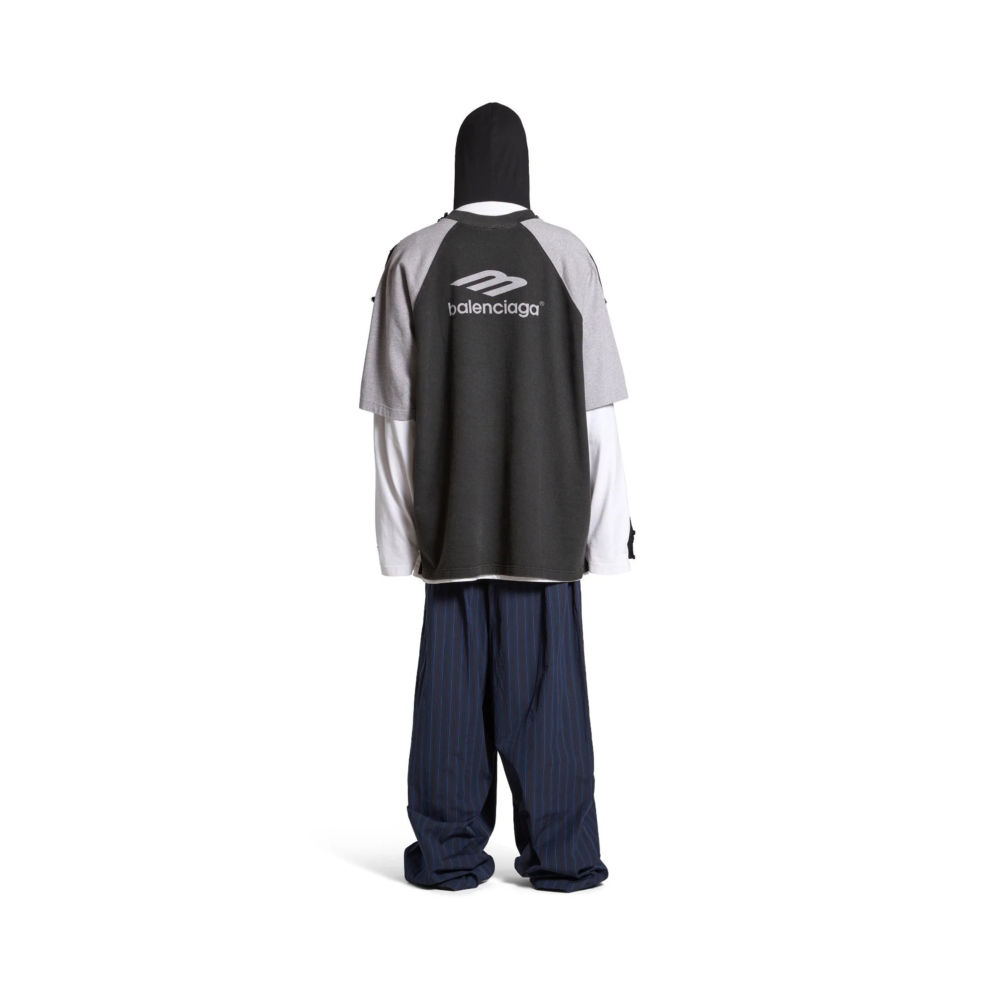 Hybrid Large Sweater - Black/White/Grey - Image 5