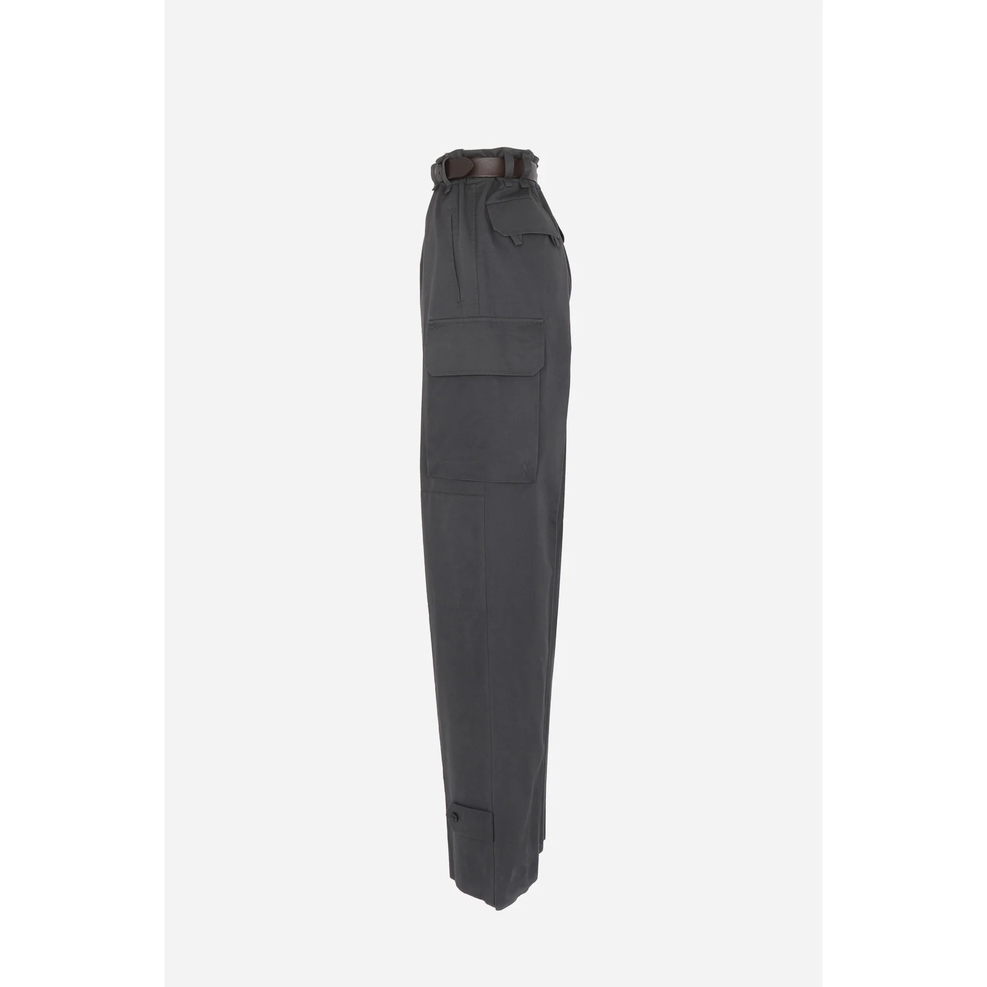 Pantalon Twill De Cotonintu - Gris Fonce - Image 3