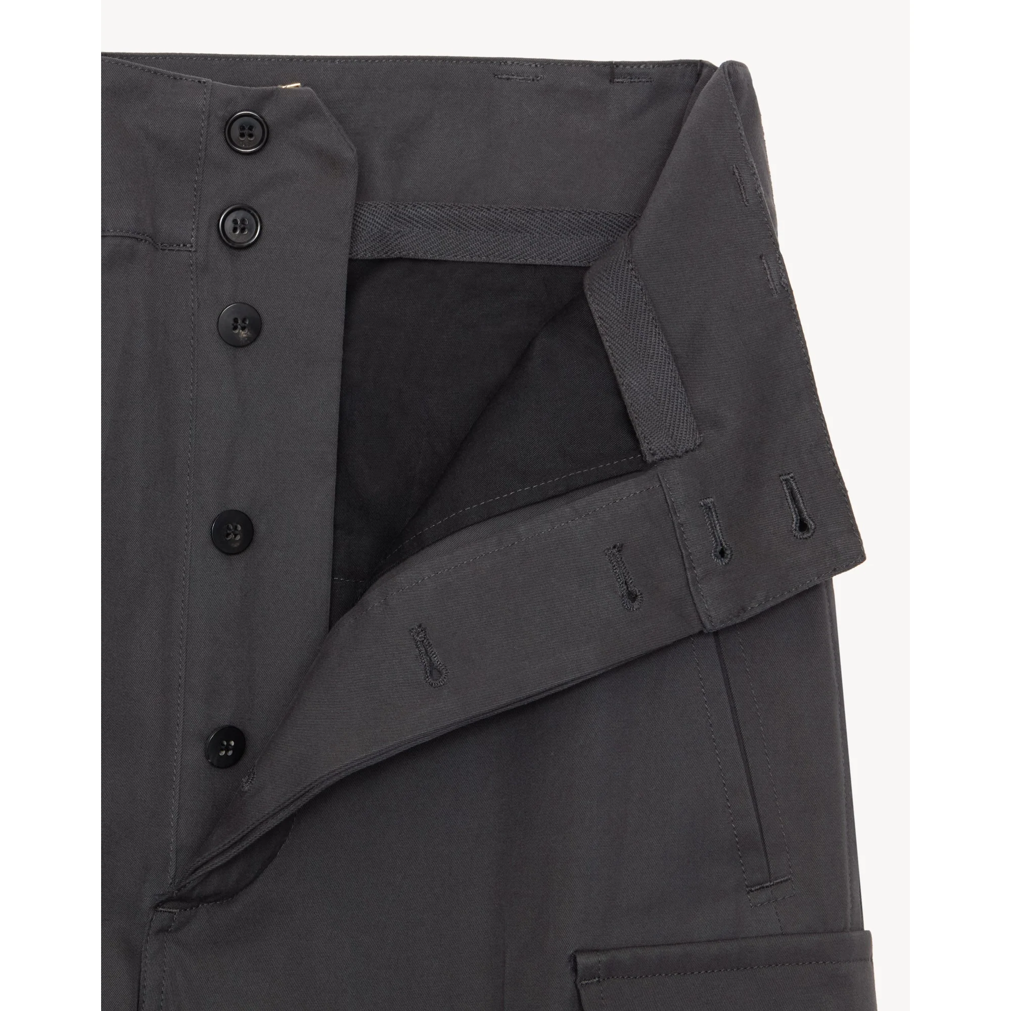 Pantalon Twill De Cotonintu - Gris Fonce - Image 6