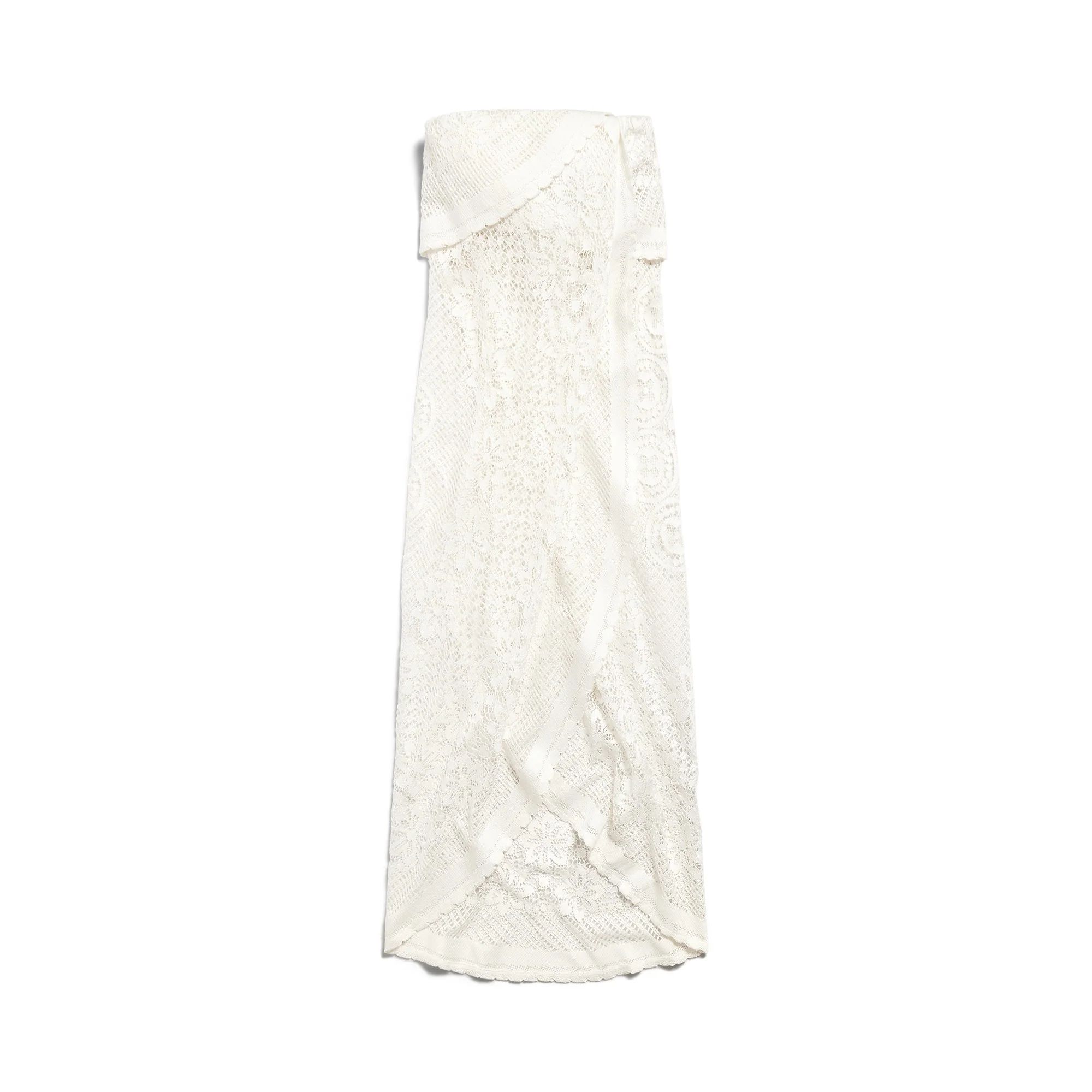 Upcycled Tablecloth Dress - Ecru
