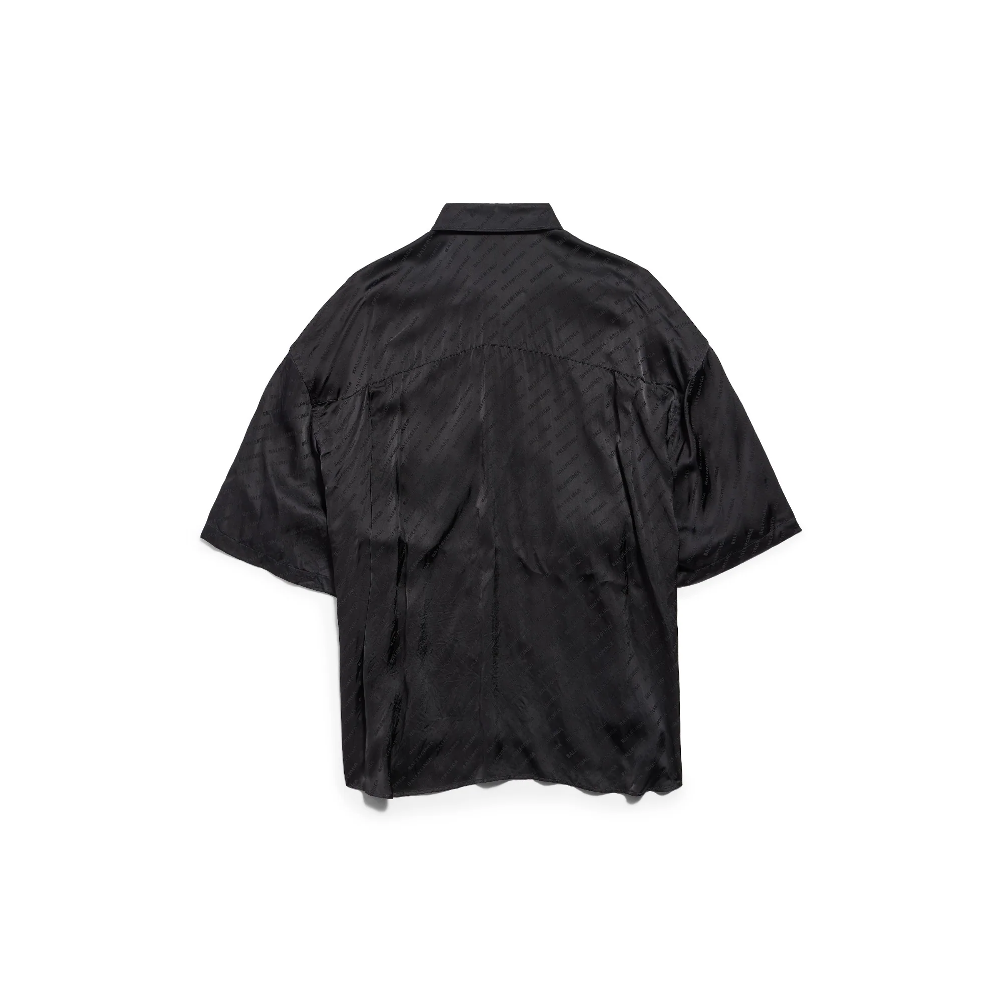 Short Sleeve Wrap Blouse - Black - Image 2
