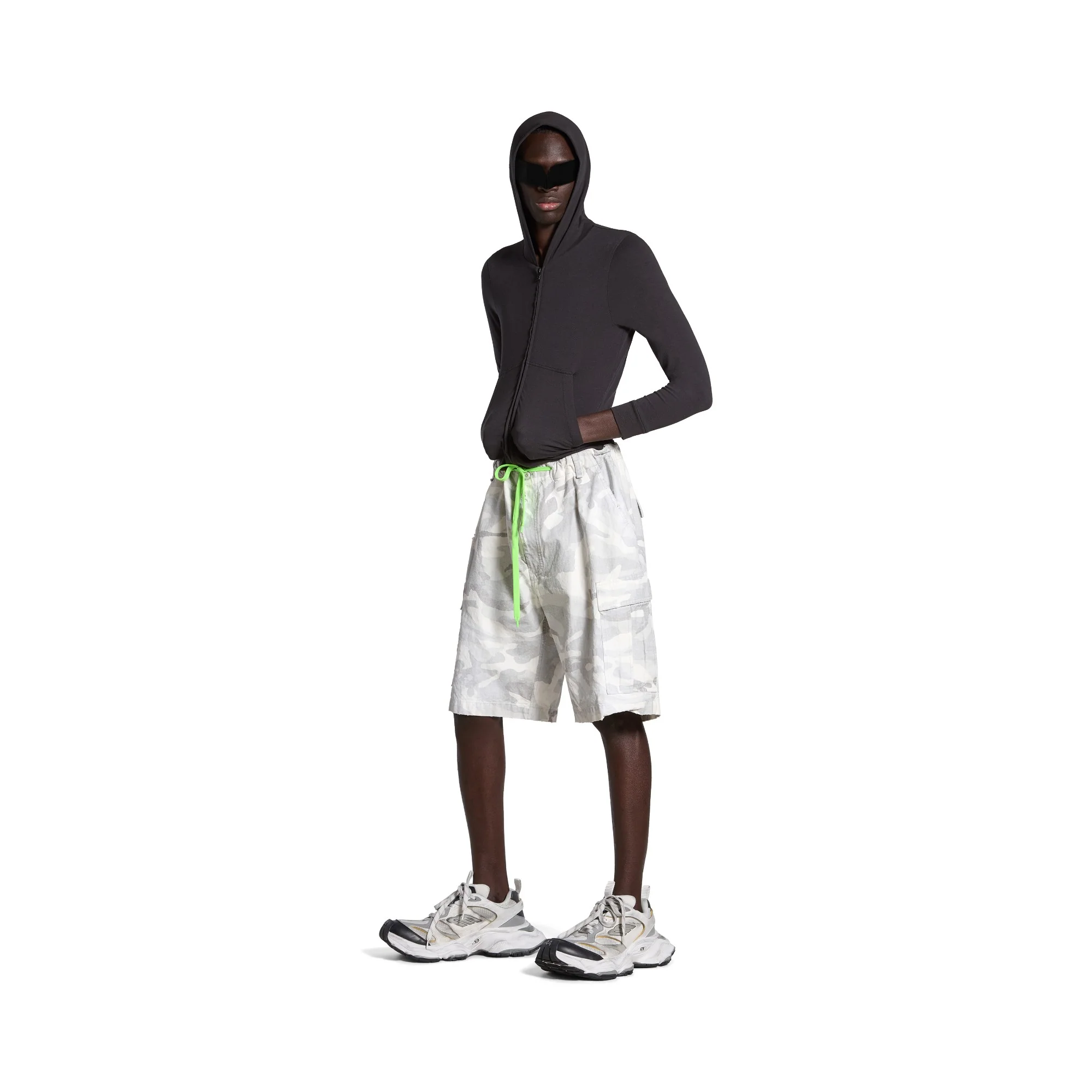 Cargo Shorts - Light Grey - Image 4