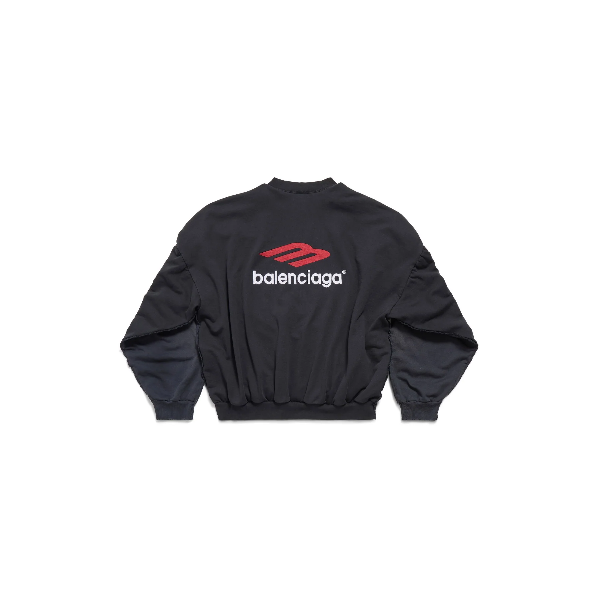 Double Front Crewneck - Wash Black/Fade Blck - Image 2