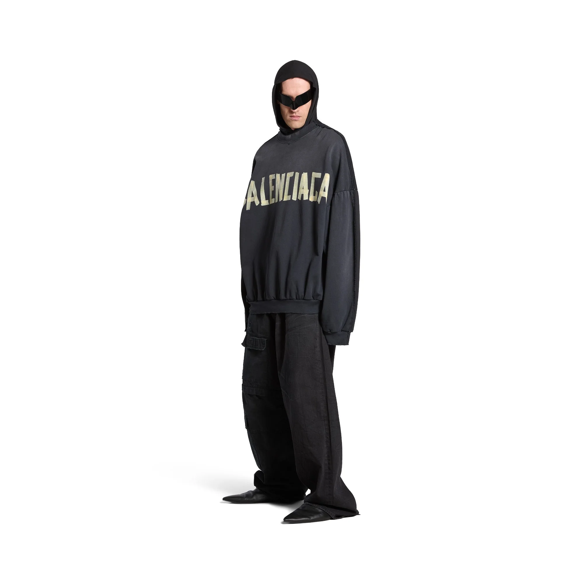 Double Front Crewneck - Wash Black/Fade Blck - Image 3