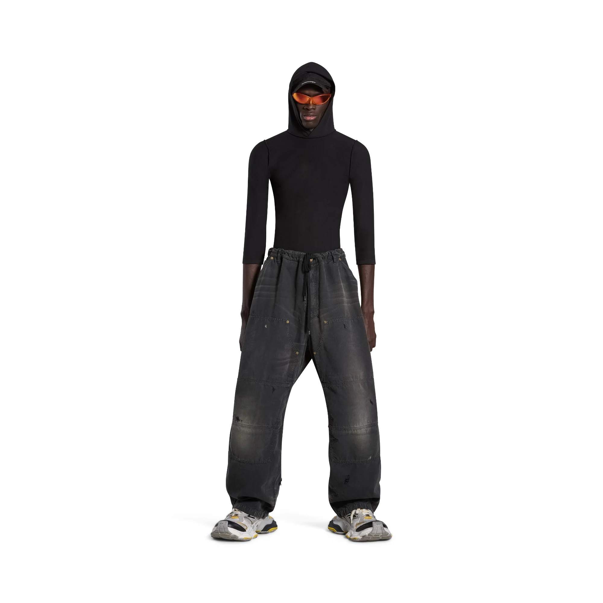 Double Knee Pants - Black - Image 4