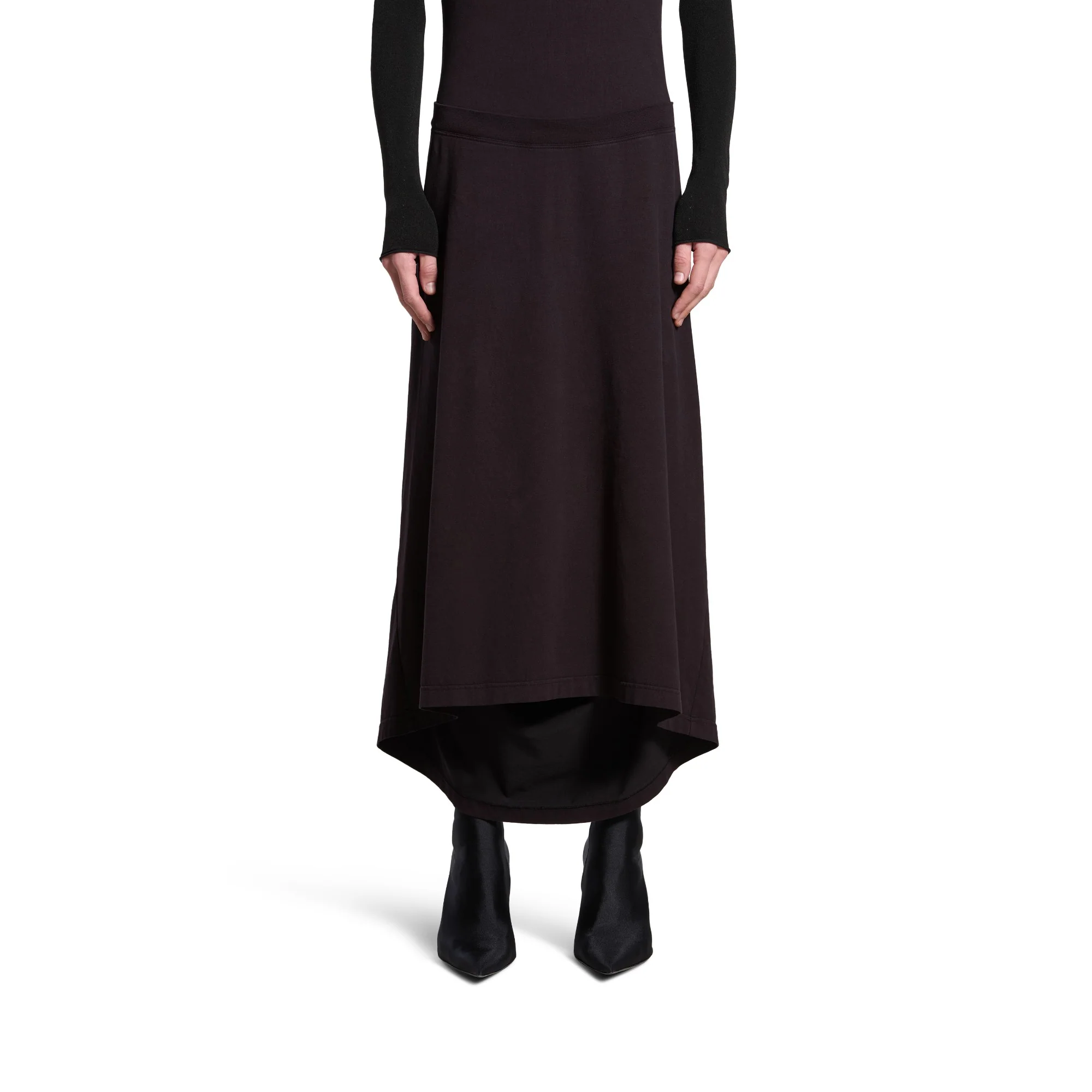 Patched T-Shirt Dress - Washed Black - Image 6