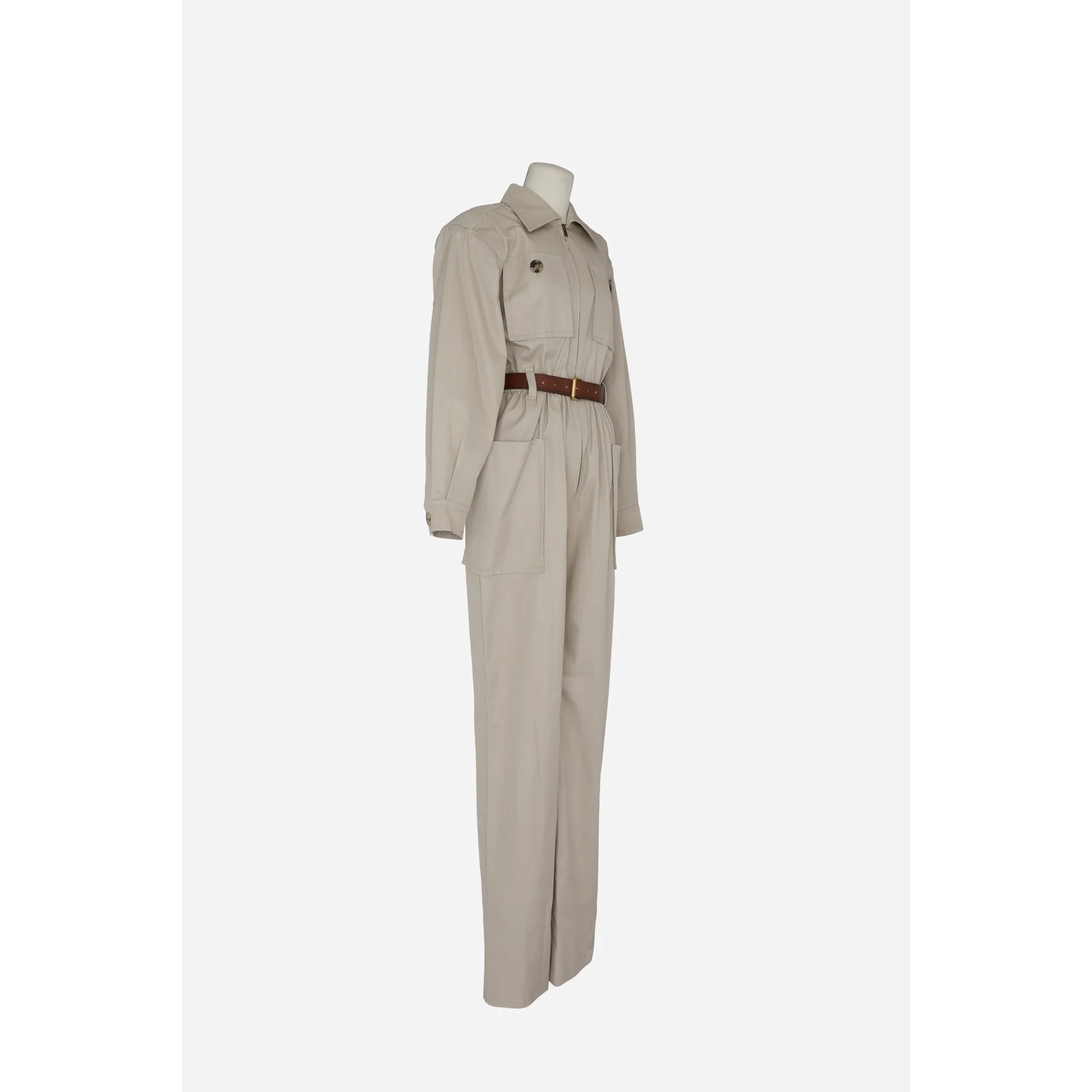 Combinaison Twill De Cotoni - Beige Clair - Image 4