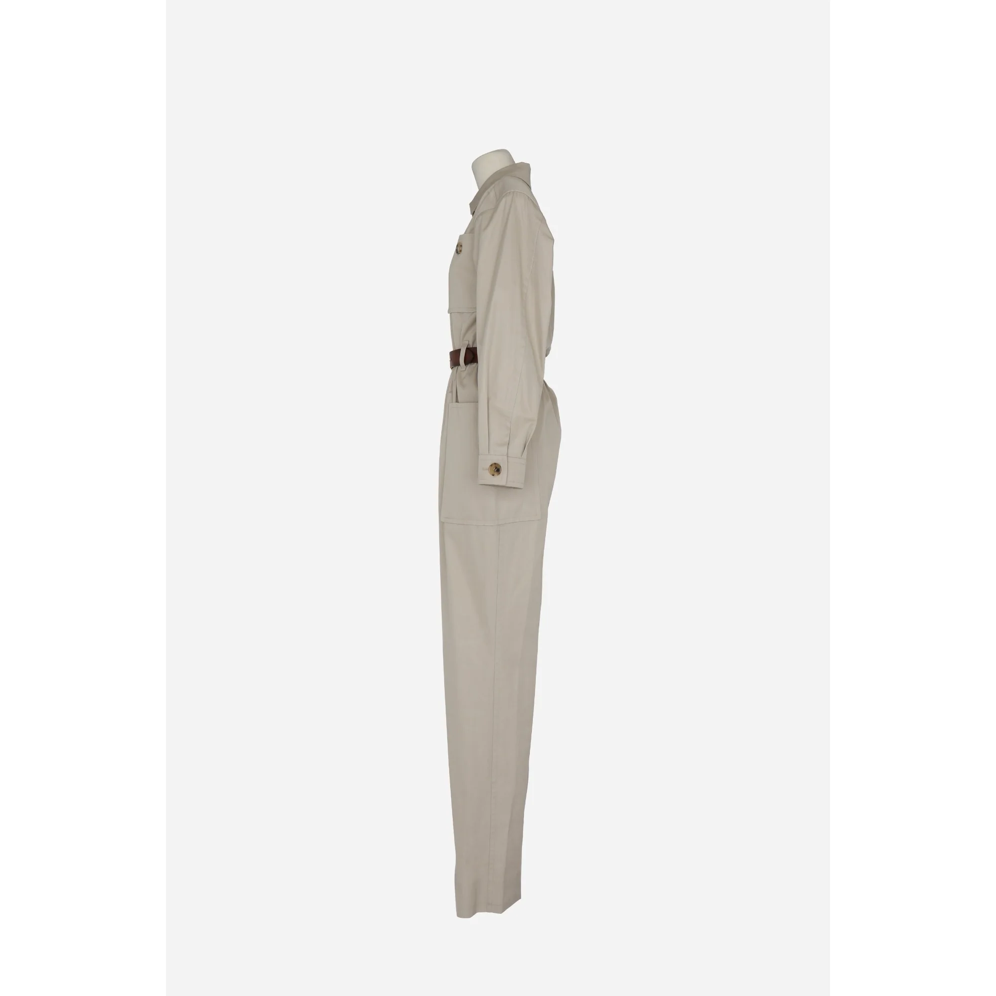 Combinaison Twill De Cotoni - Beige Clair - Image 3