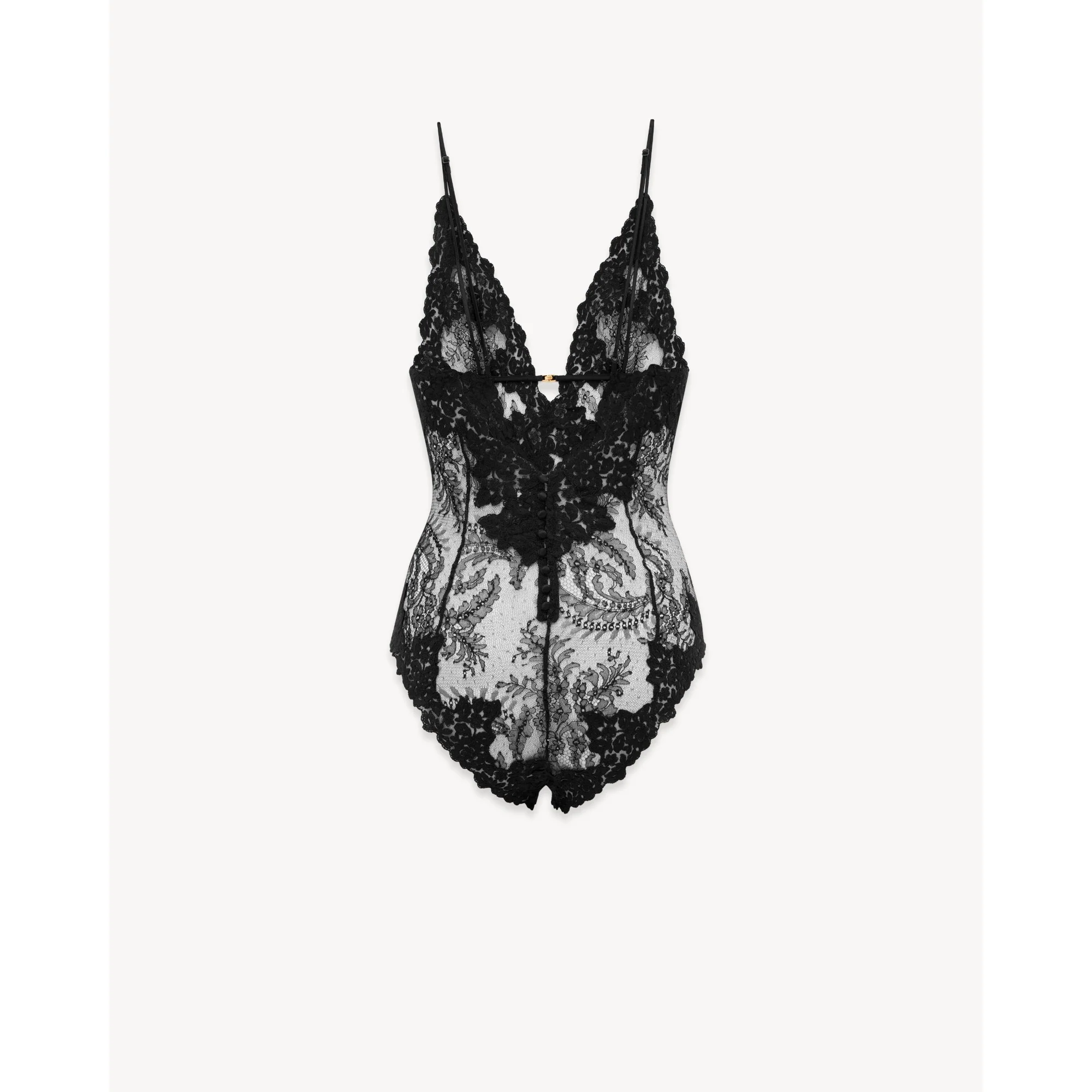 Fouger Medallion Lace Bodysuit - Noir - Image 2