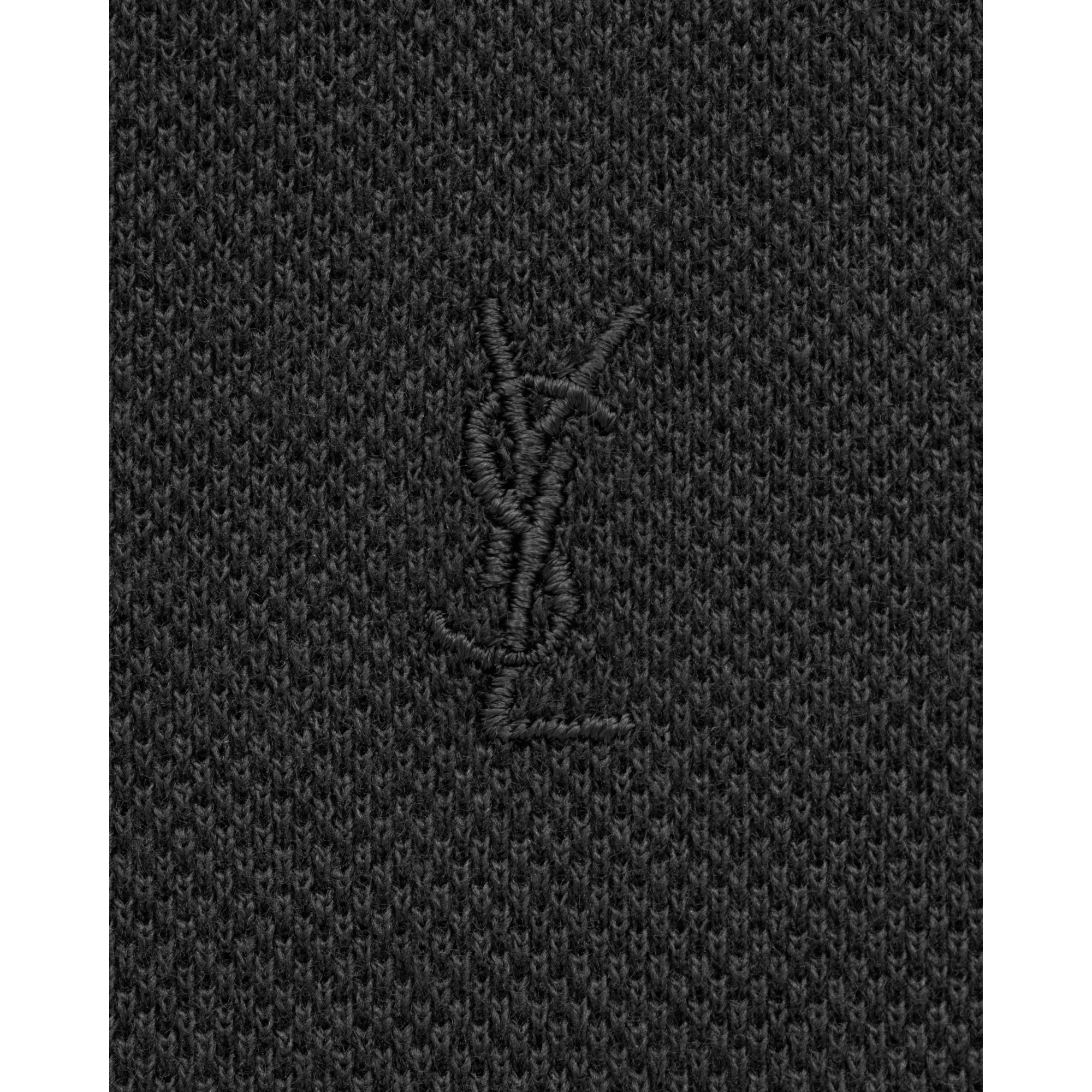 Polo Pique Coton Polyester - Noir - Image 4