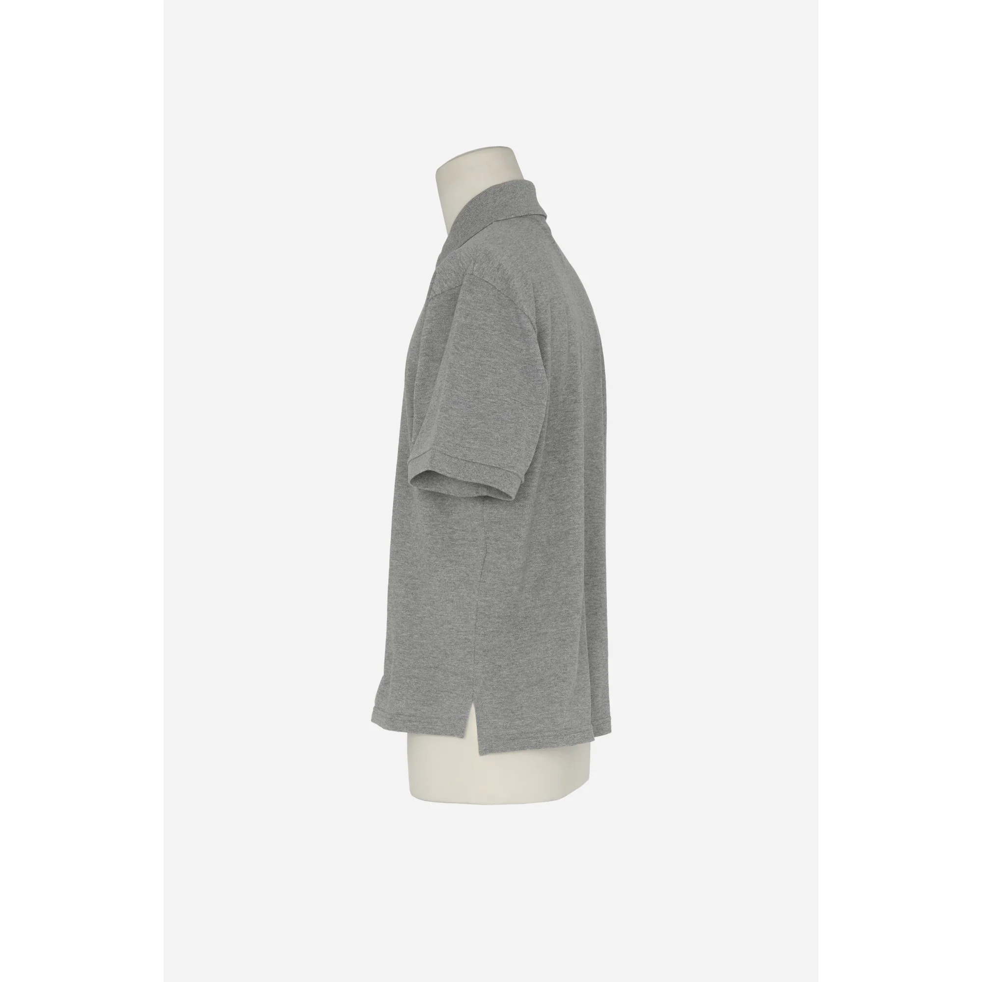 Polo Pique Coton Polyester - Gris Chine - Image 3