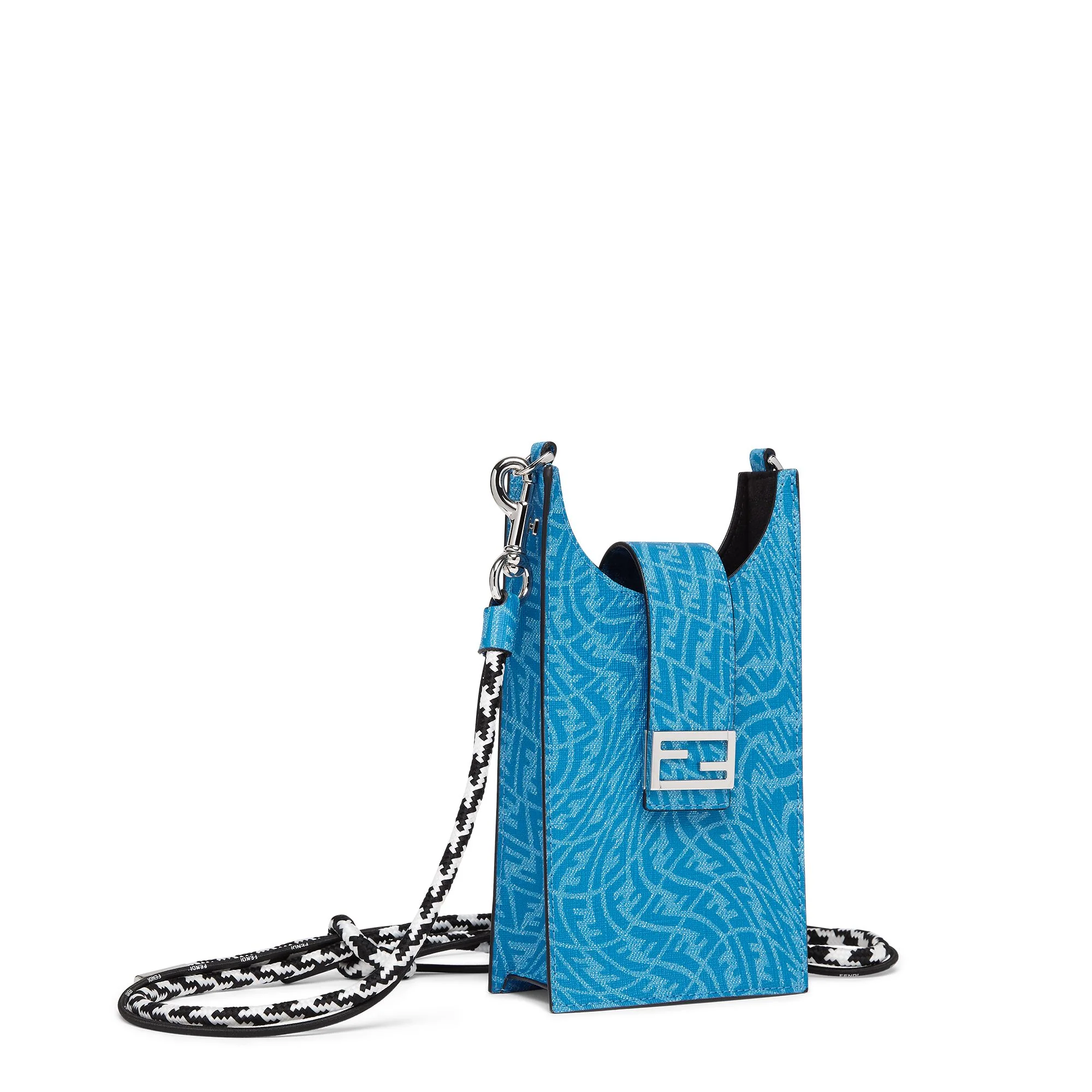 Men's Baguette Phone Holder - Cyber Blue + Palladium - Image 2