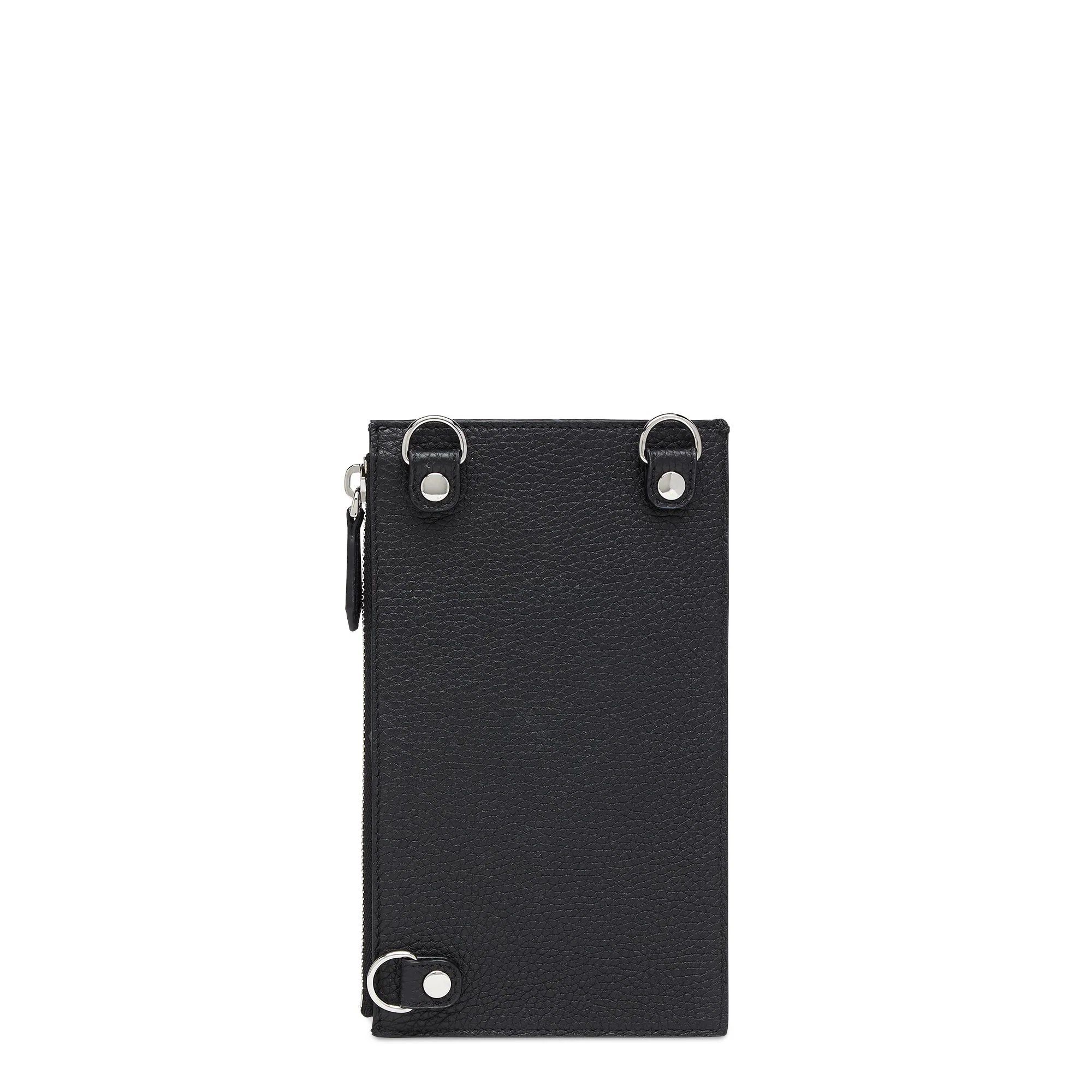 Men's Phone Bag Baguette - Black + Palladium - Image 4