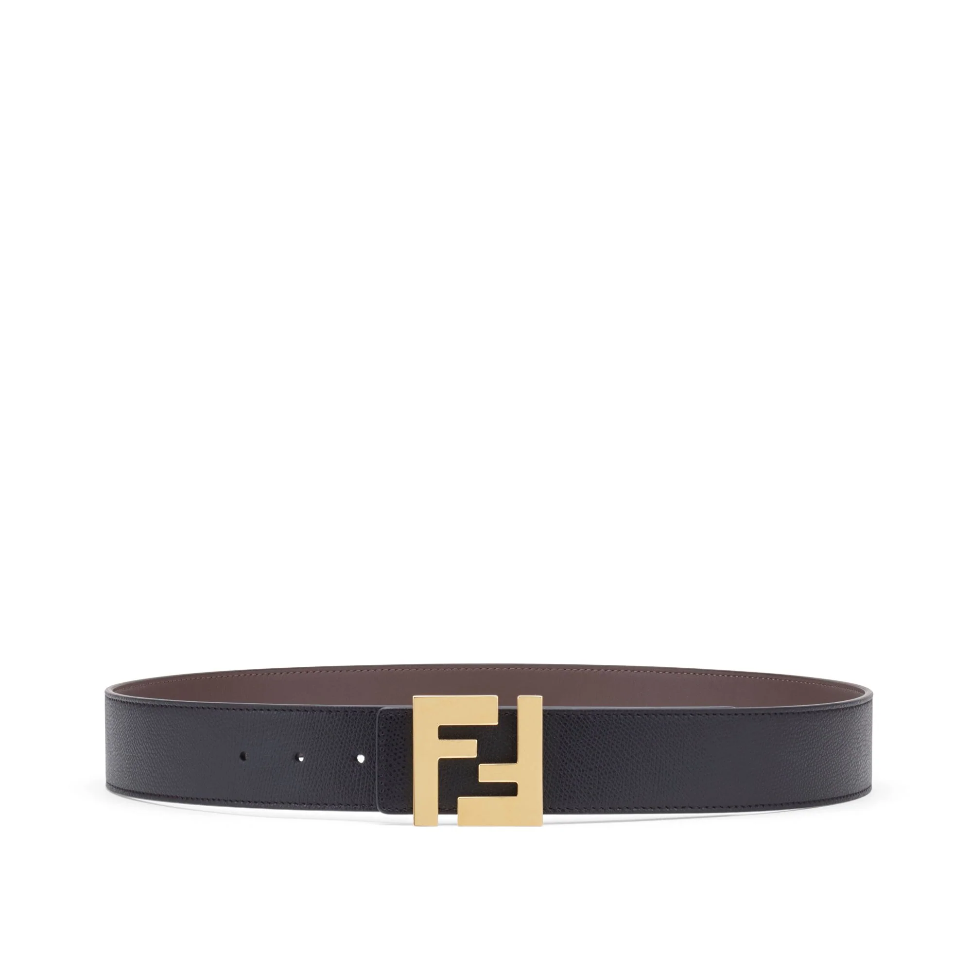 Men's SQUARED FF Belt Reversible - Black + Moresco + Soft Gold