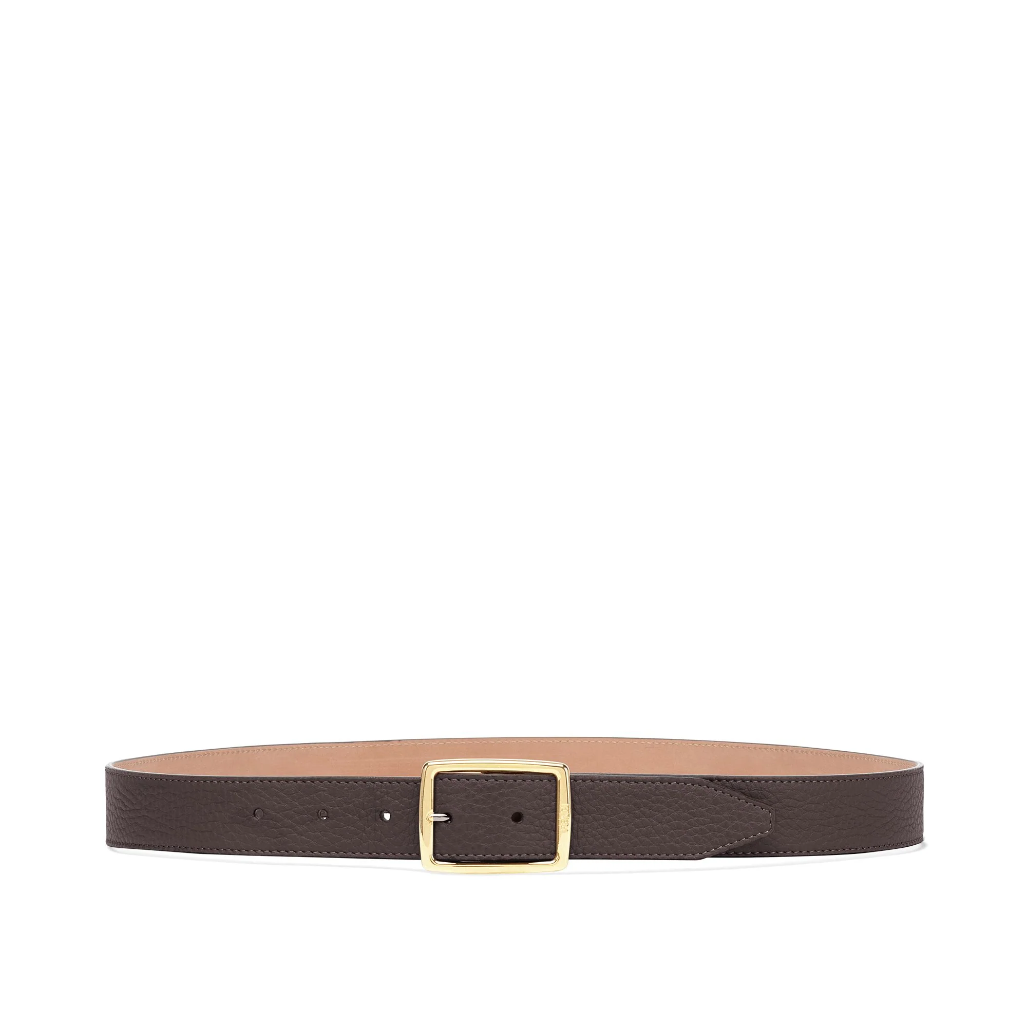 Men's Selleria Belt - Ebony + Soft Gold
