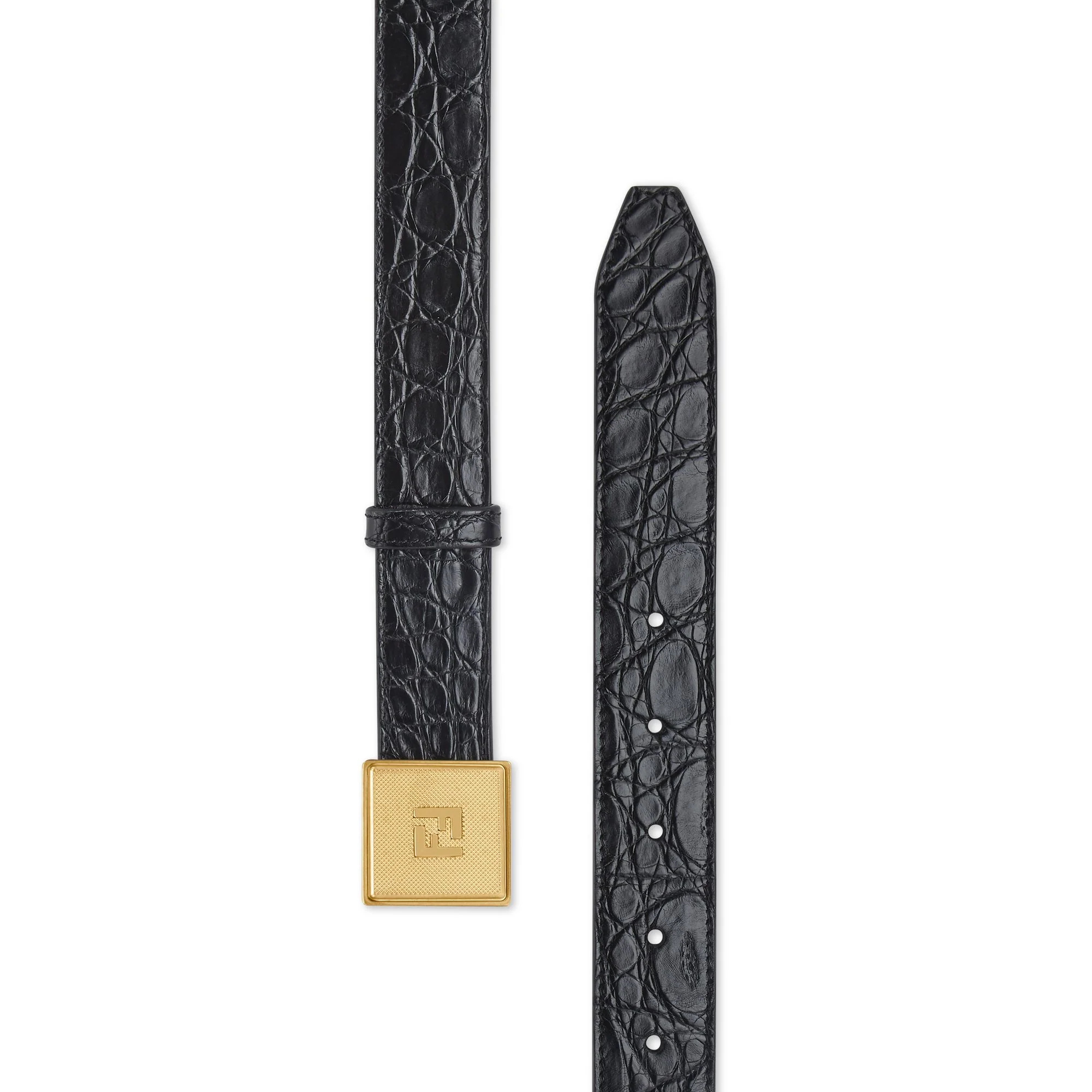 Men's FF Box Fix Belt - Black + Retro Gold - Image 2