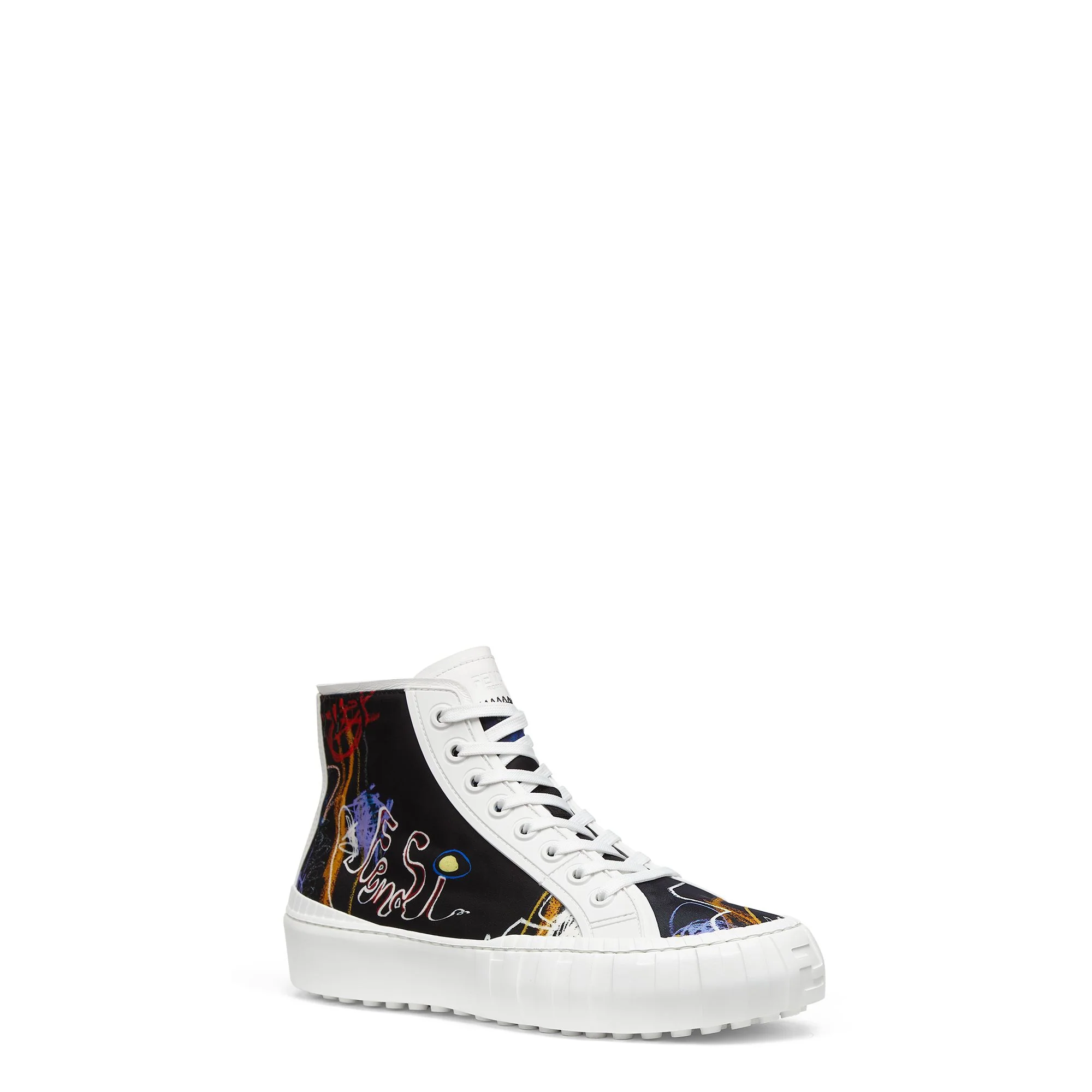 Men's Fendi Force Sneaker - Trasparent Multicolor + Ultra White - Image 2