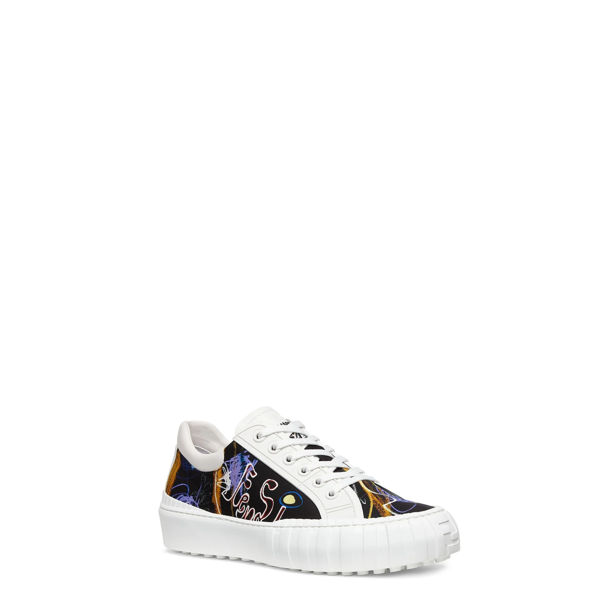 Men's Fendi Force Sneaker - Trasparent Multicolor + Uwhite + Uwhite - Image 2