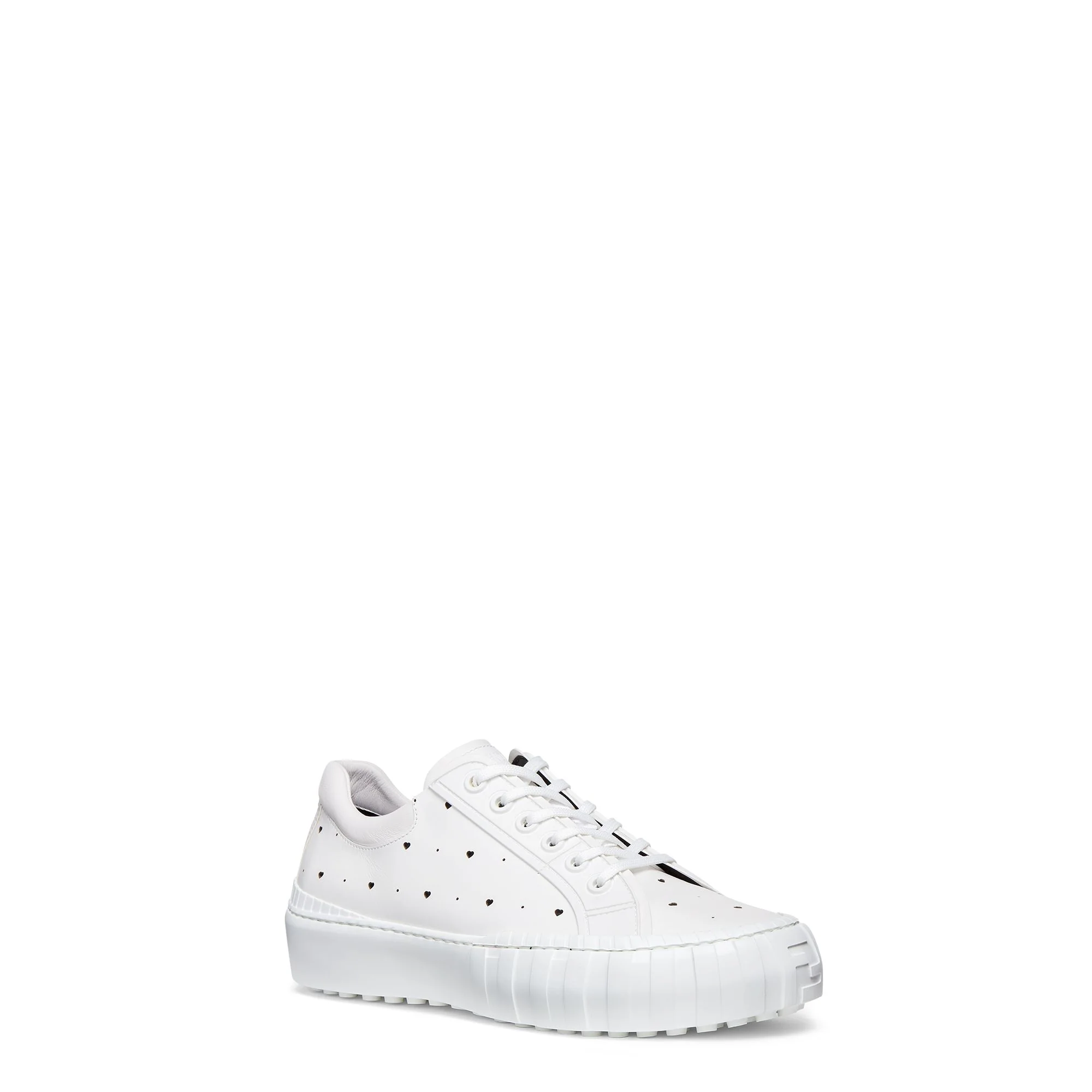 Men's Fendi Force Sneaker - Ultra White + Ultra White Black - Image 2