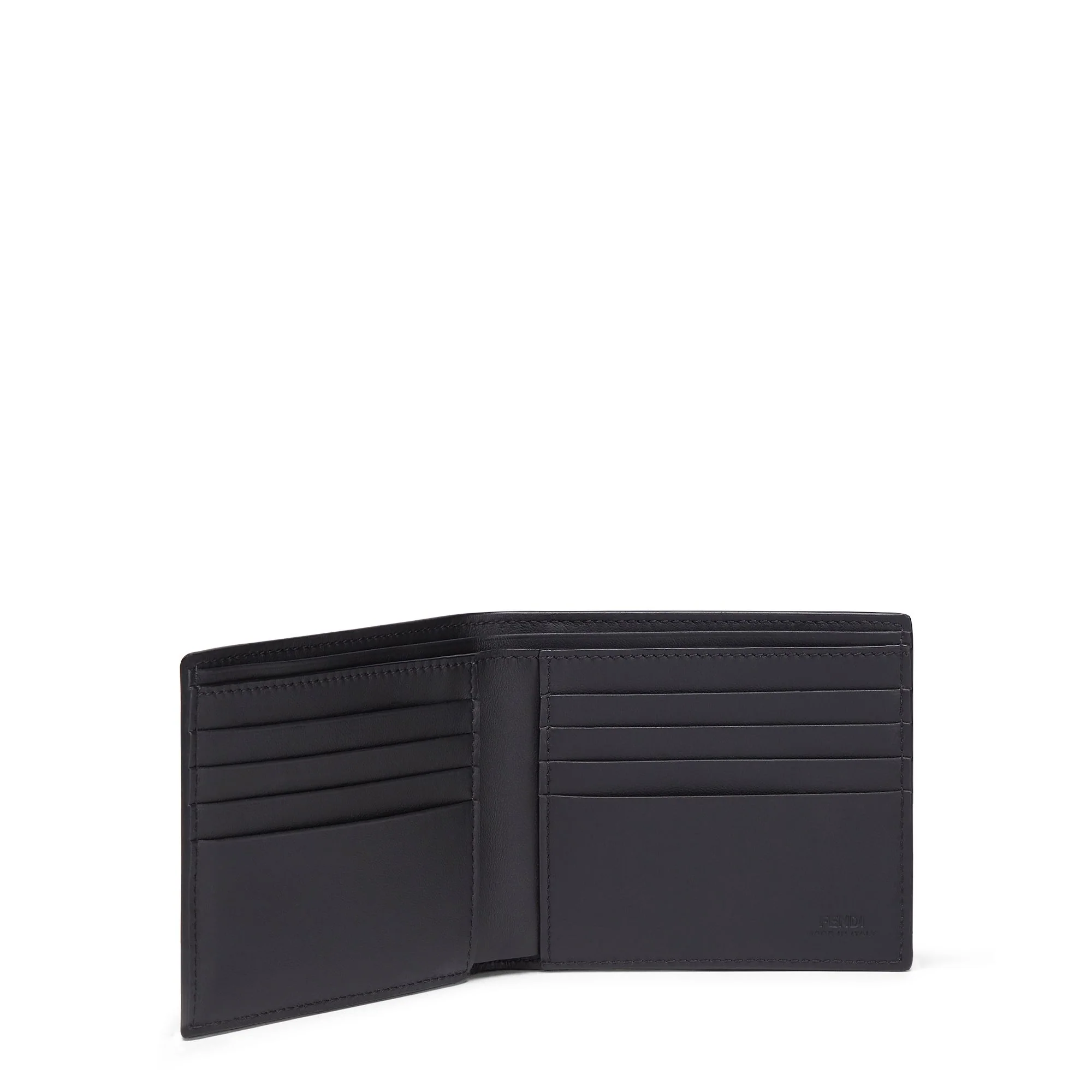 Men's FF Bi-Fold Wallet - Mogano Panna + Cuoio + Palladium - Image 3