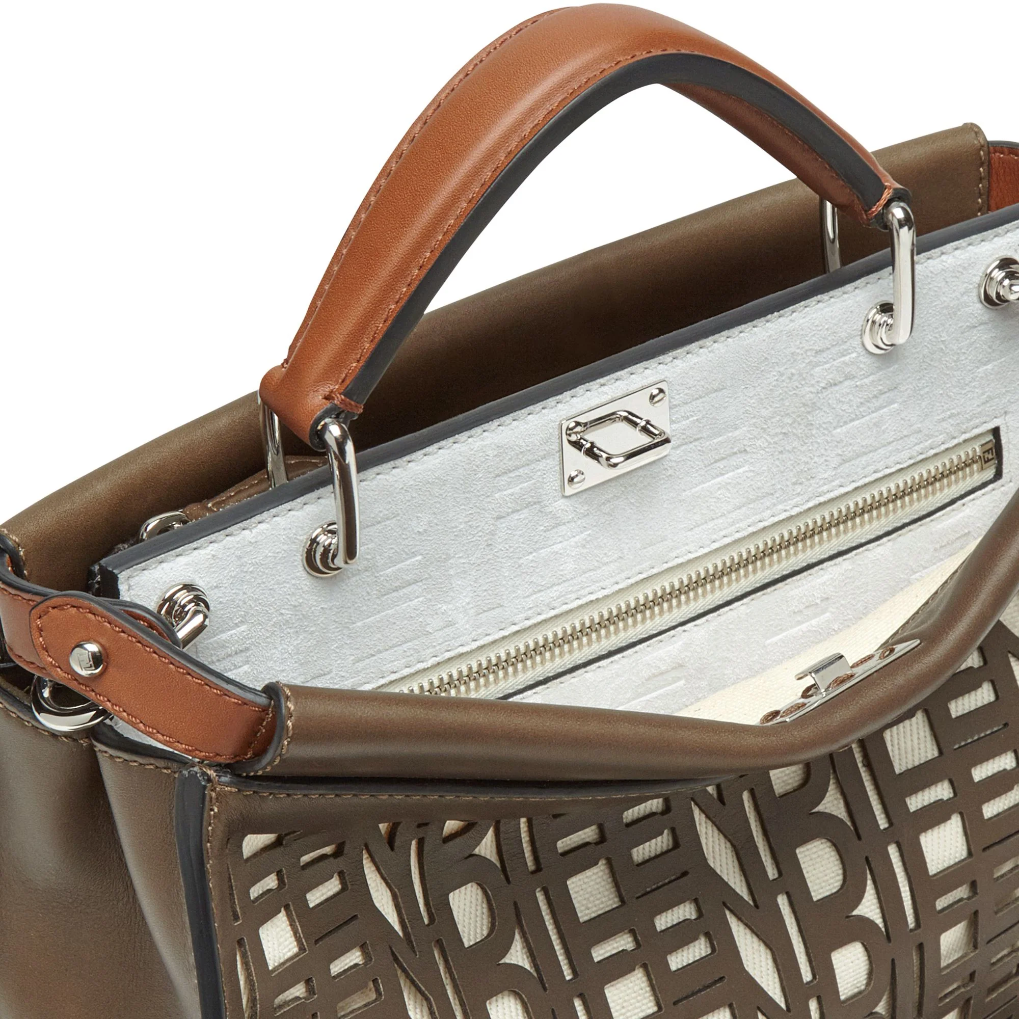 Men's Peekaboo Fit Mini - Military Brown + White + Palladium - Image 5