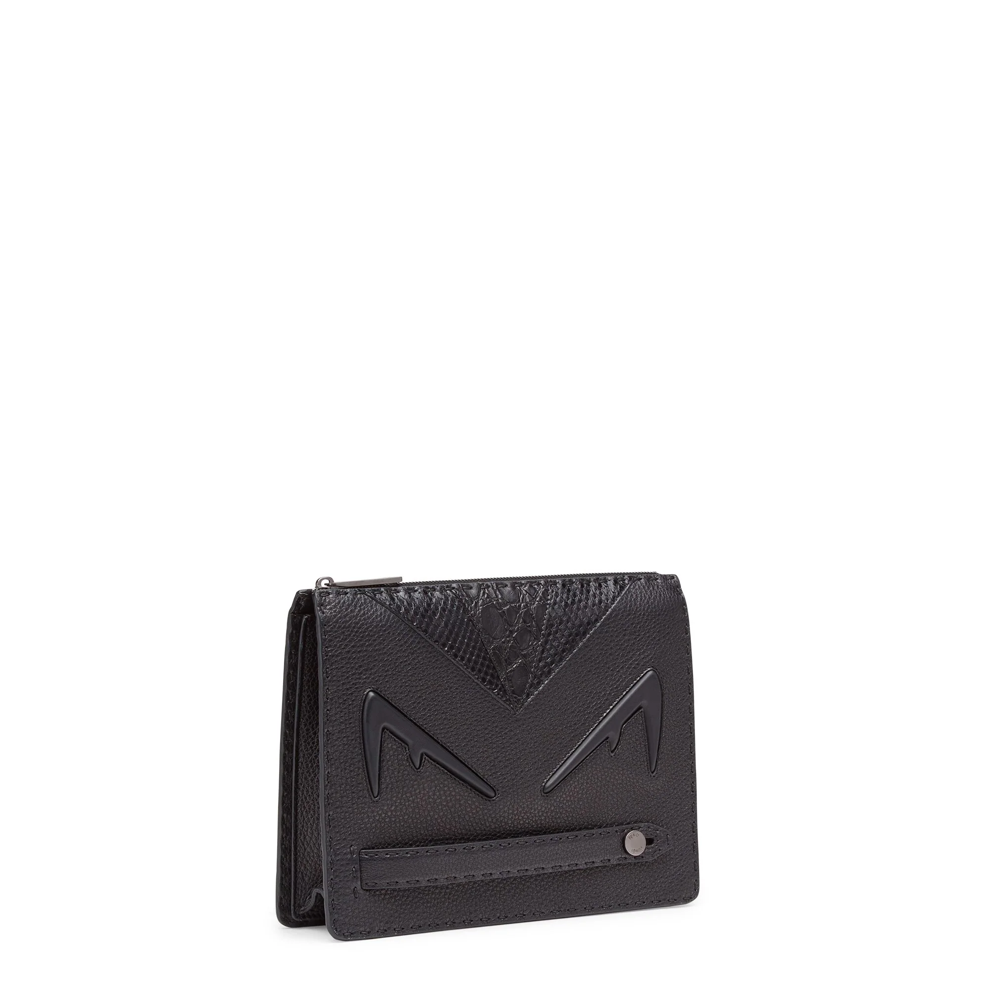 Men's Bugs Clutch - Black + Ruthenium Ultra Black Satin - Image 2