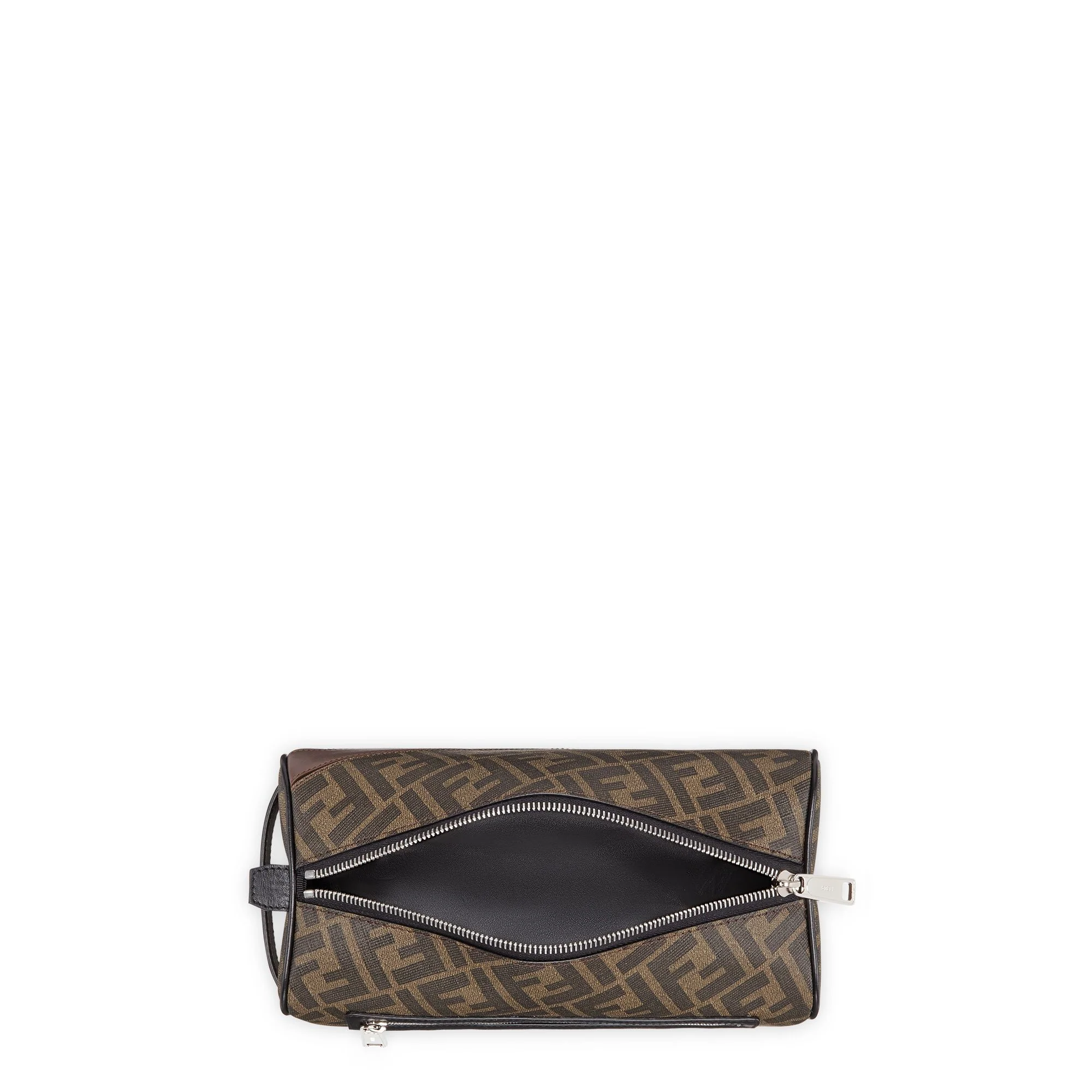 Men's Fendi Diagonal Pouch - Tobacco + Moresco + Black + Palladium - Image 4
